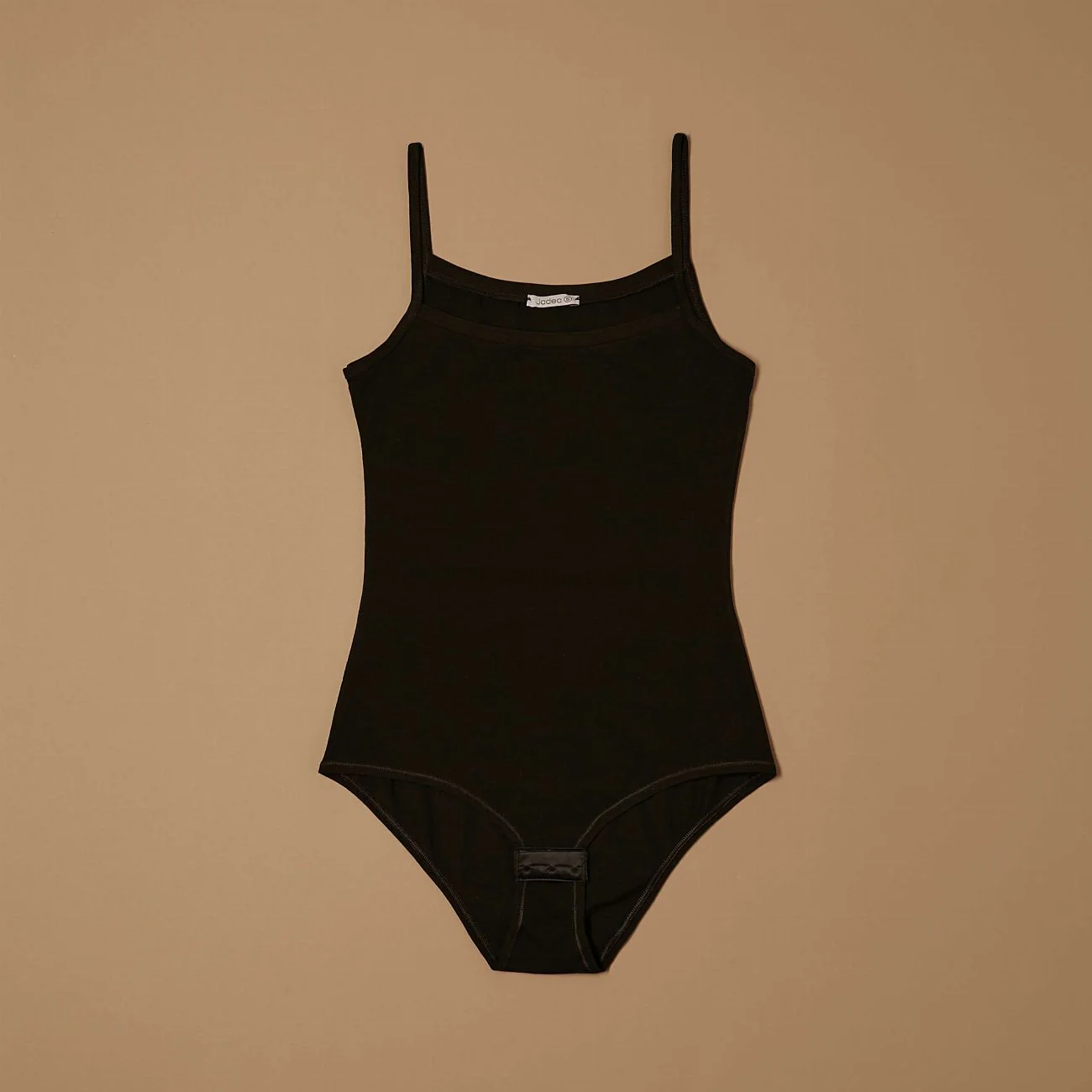 Body con spalline sottili in cotone - Image 7