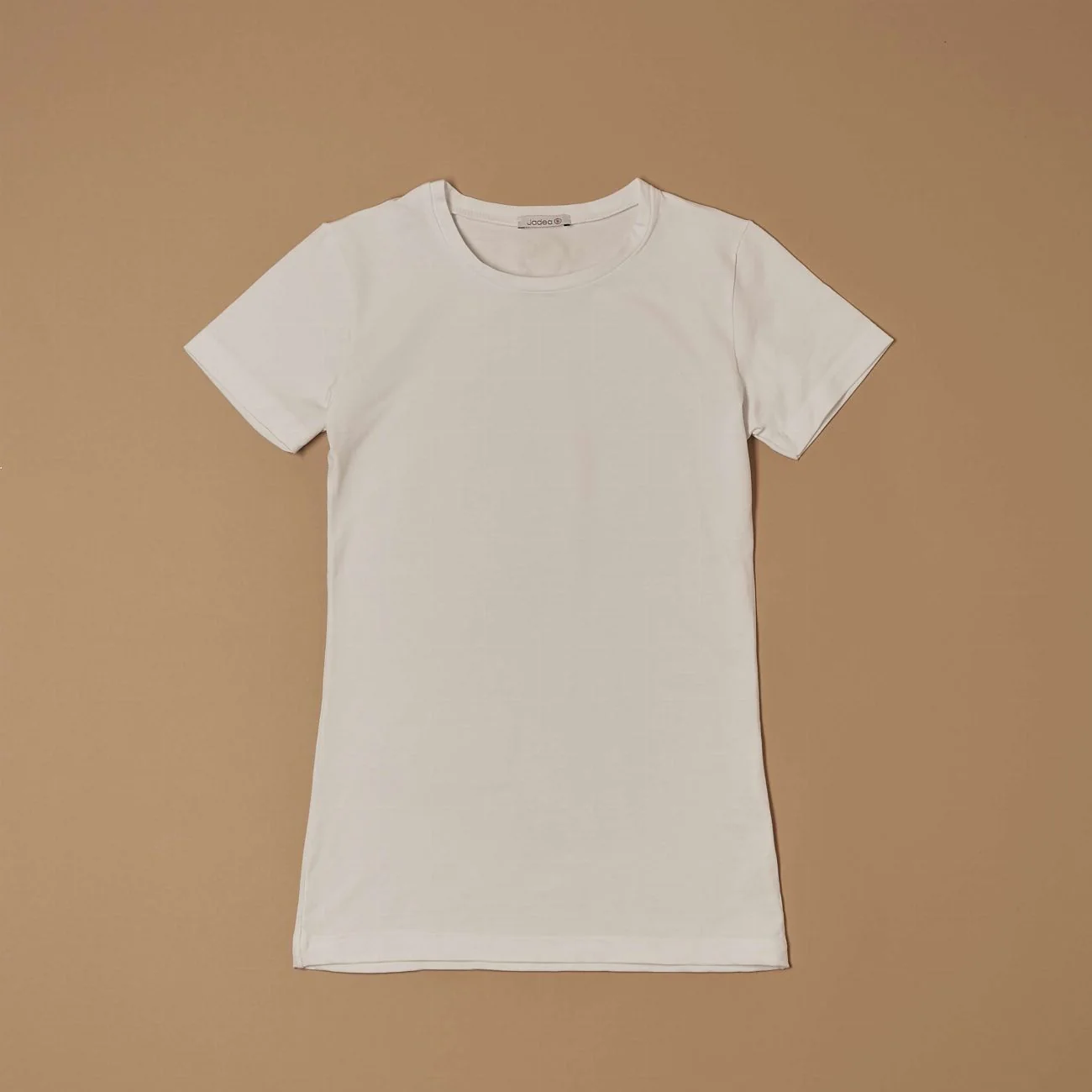 T-shirt a girocollo in cotone modal - Image 7