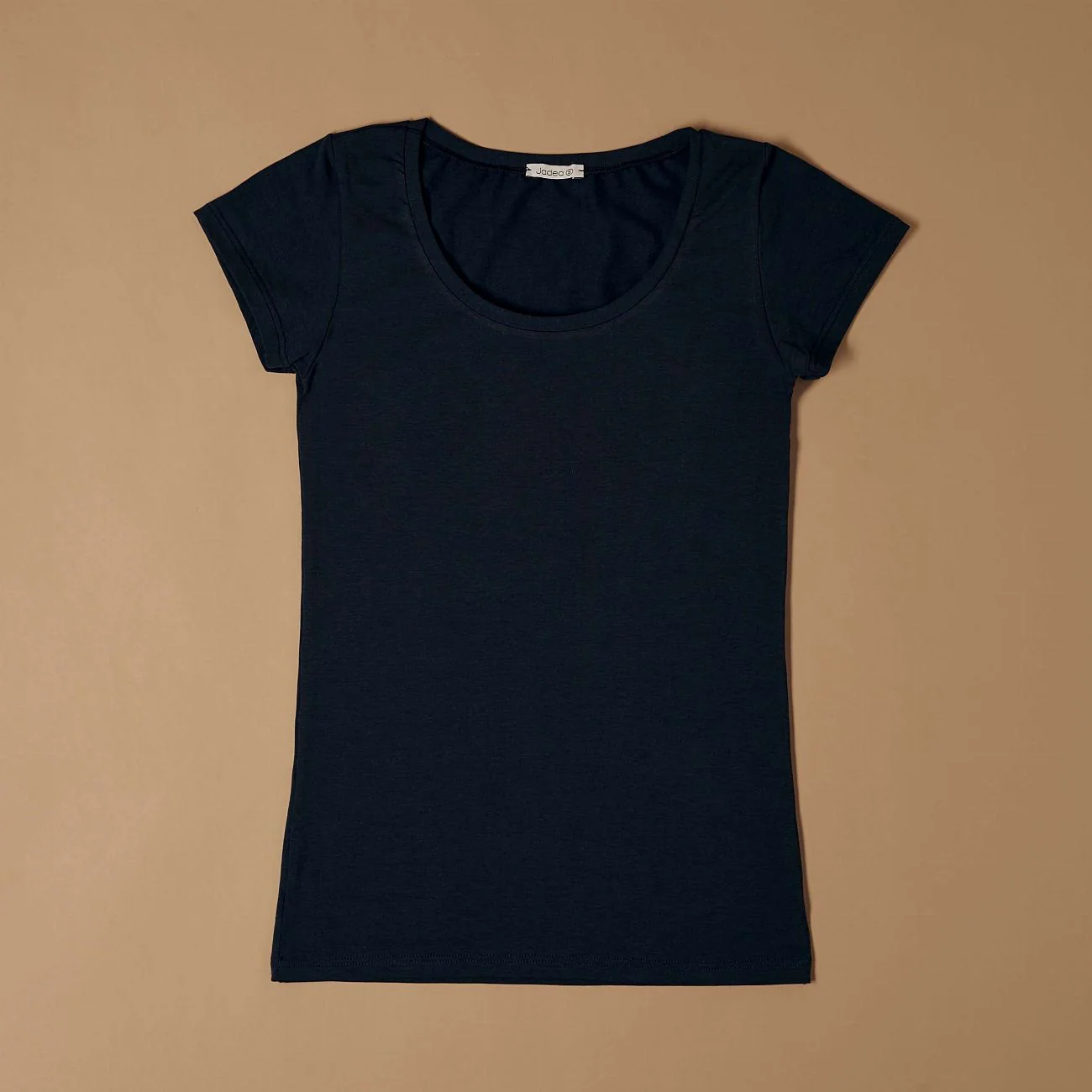T-shirt scollo tondo in cotone modal - Image 11