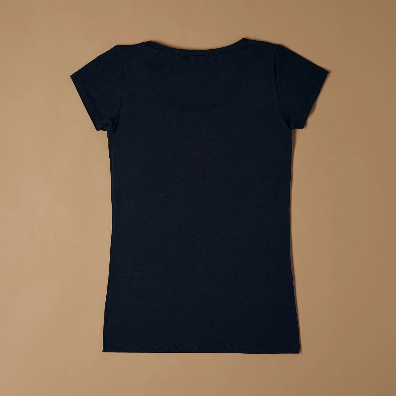 T-shirt scollo tondo in cotone modal - Image 12