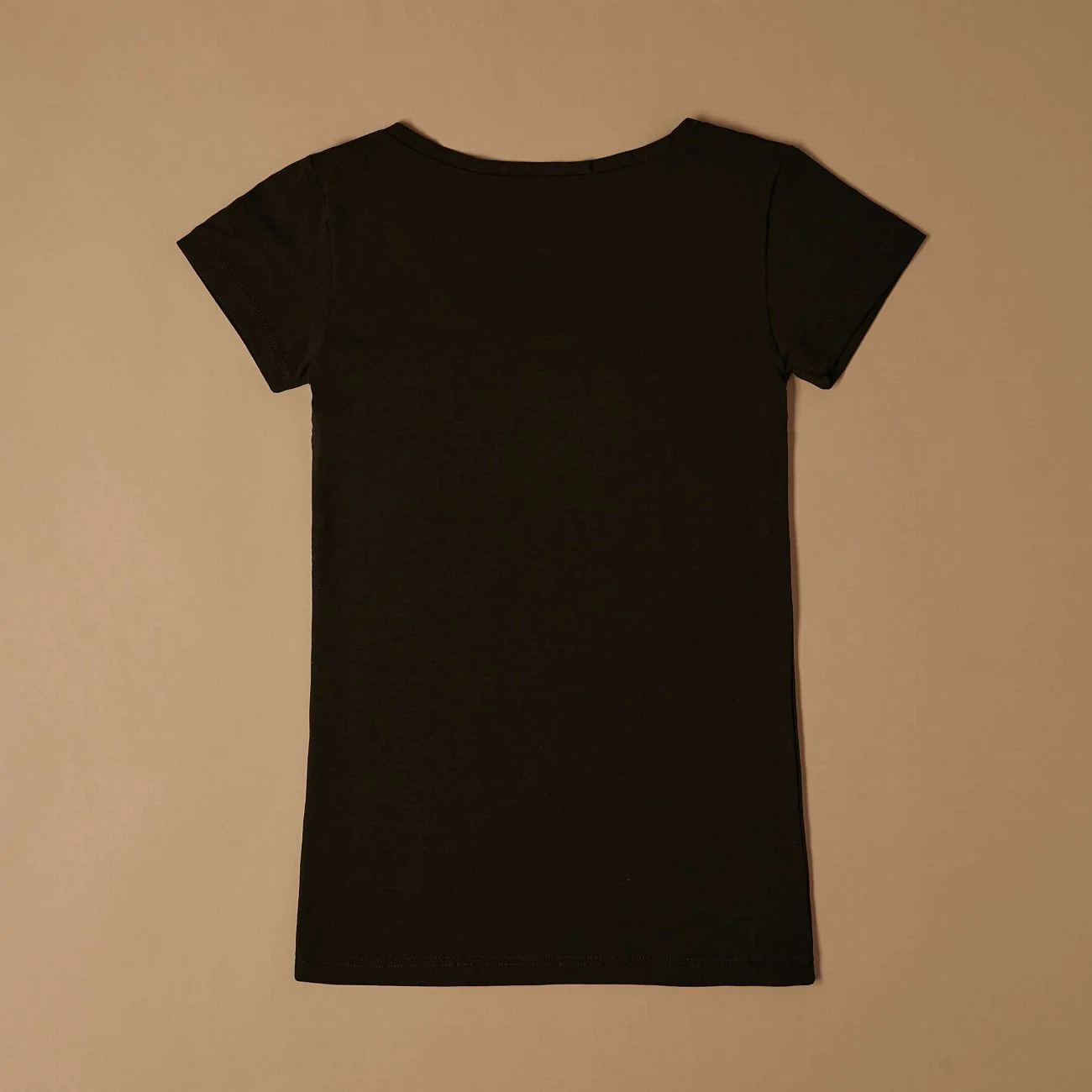 T-shirt scollo tondo in cotone modal - Image 4