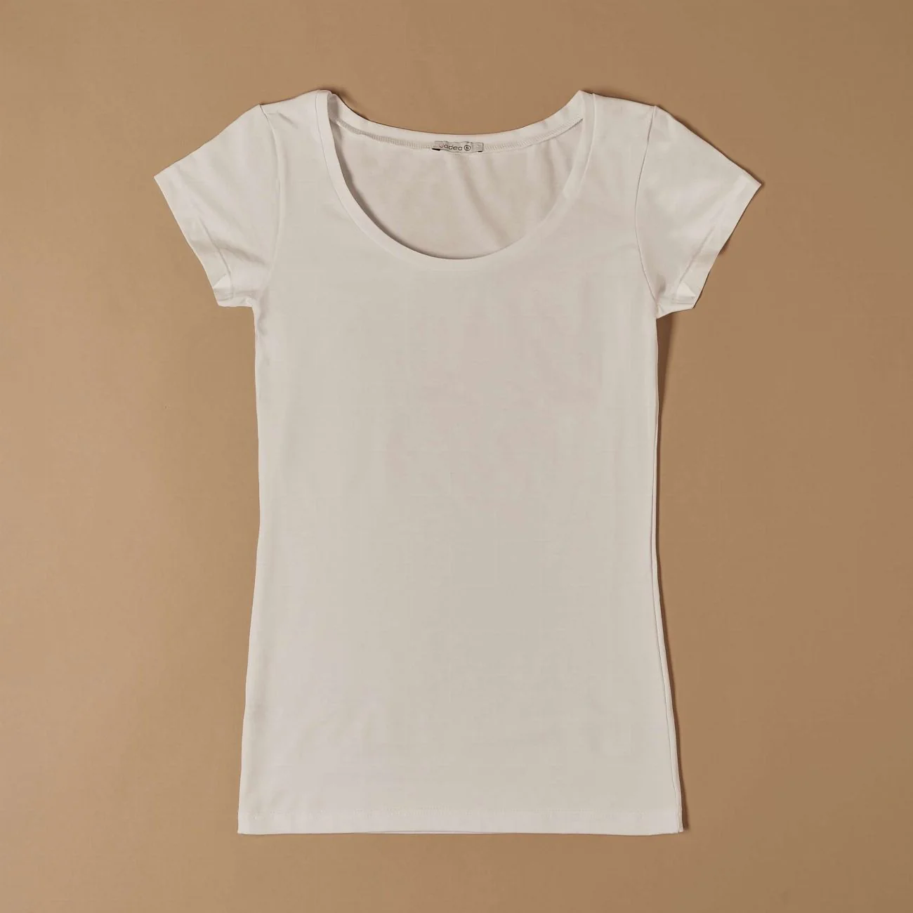T-shirt scollo tondo in cotone modal - Image 7