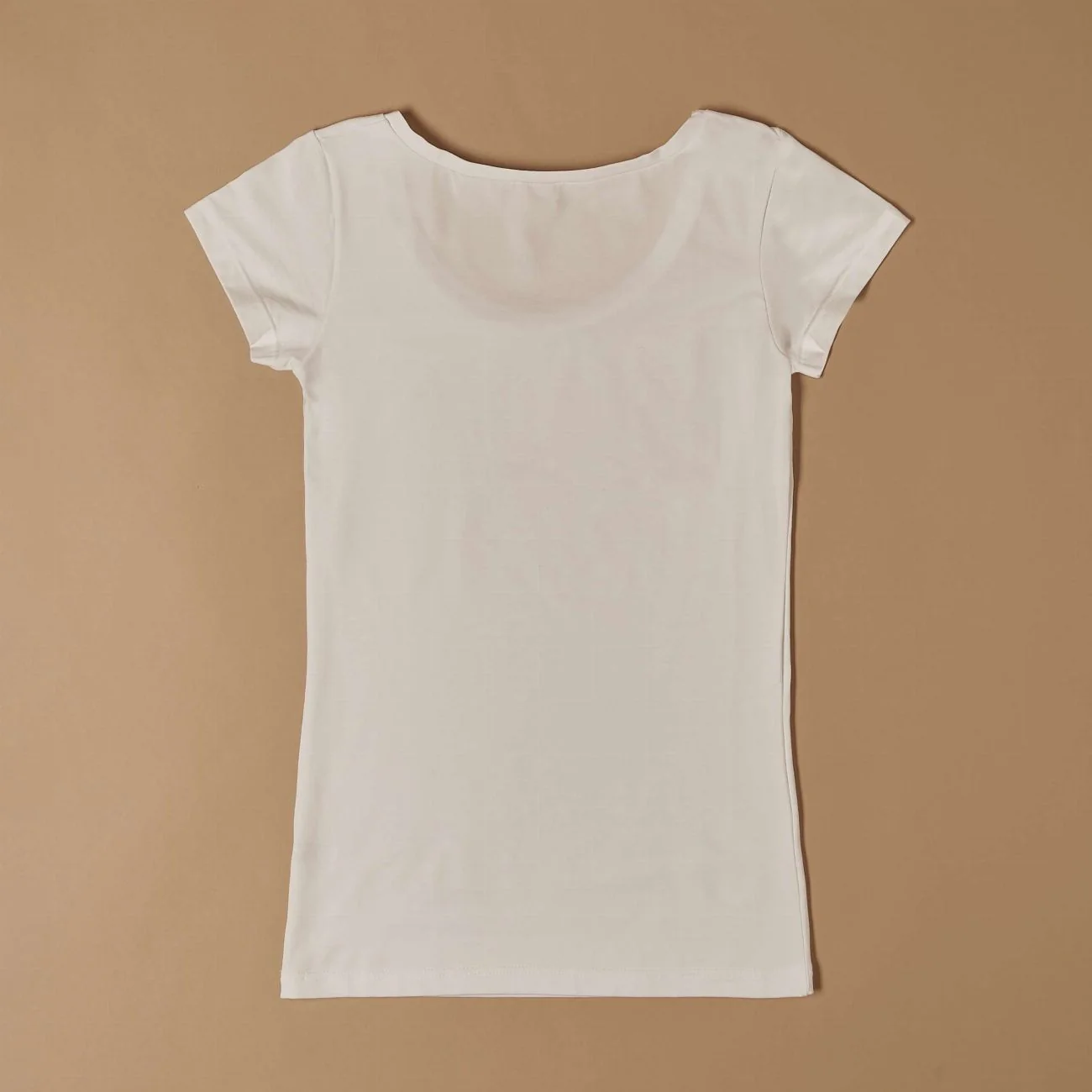 T-shirt scollo tondo in cotone modal - Image 8