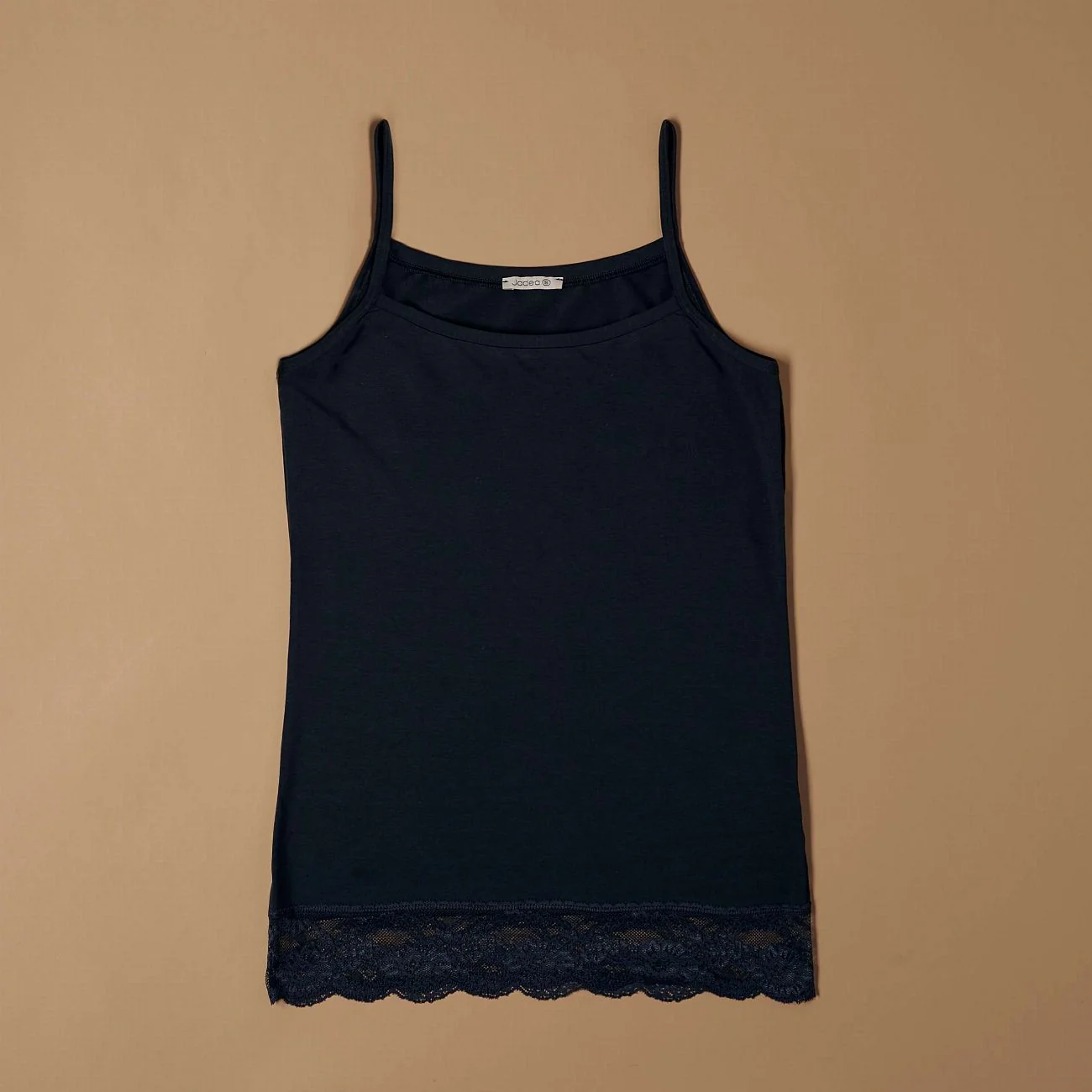 Top canotta con pizzo in cotone modal - Image 11