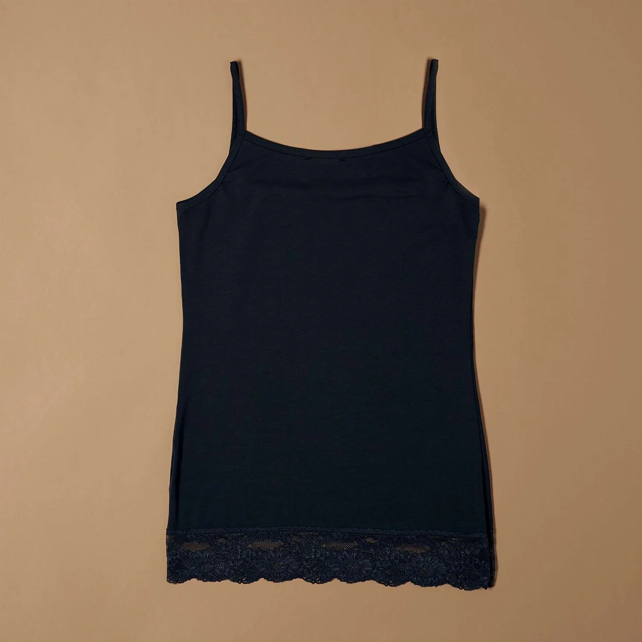 Top canotta con pizzo in cotone modal - Image 12