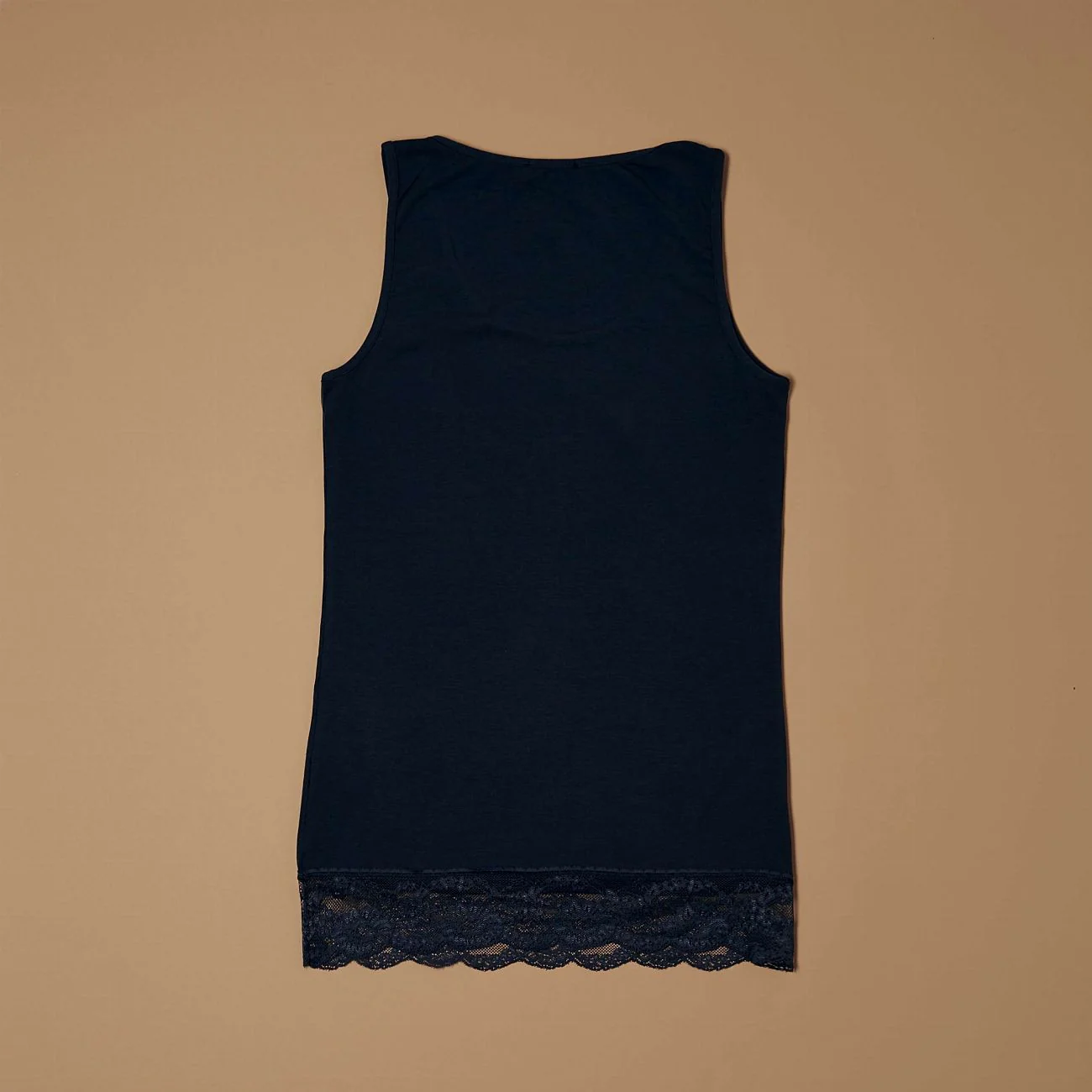 Canotta con pizzo in cotone modal - Image 12