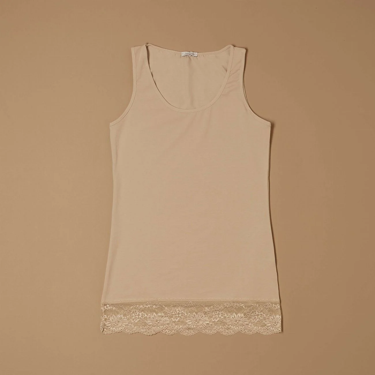Canotta con pizzo in cotone modal - Image 15