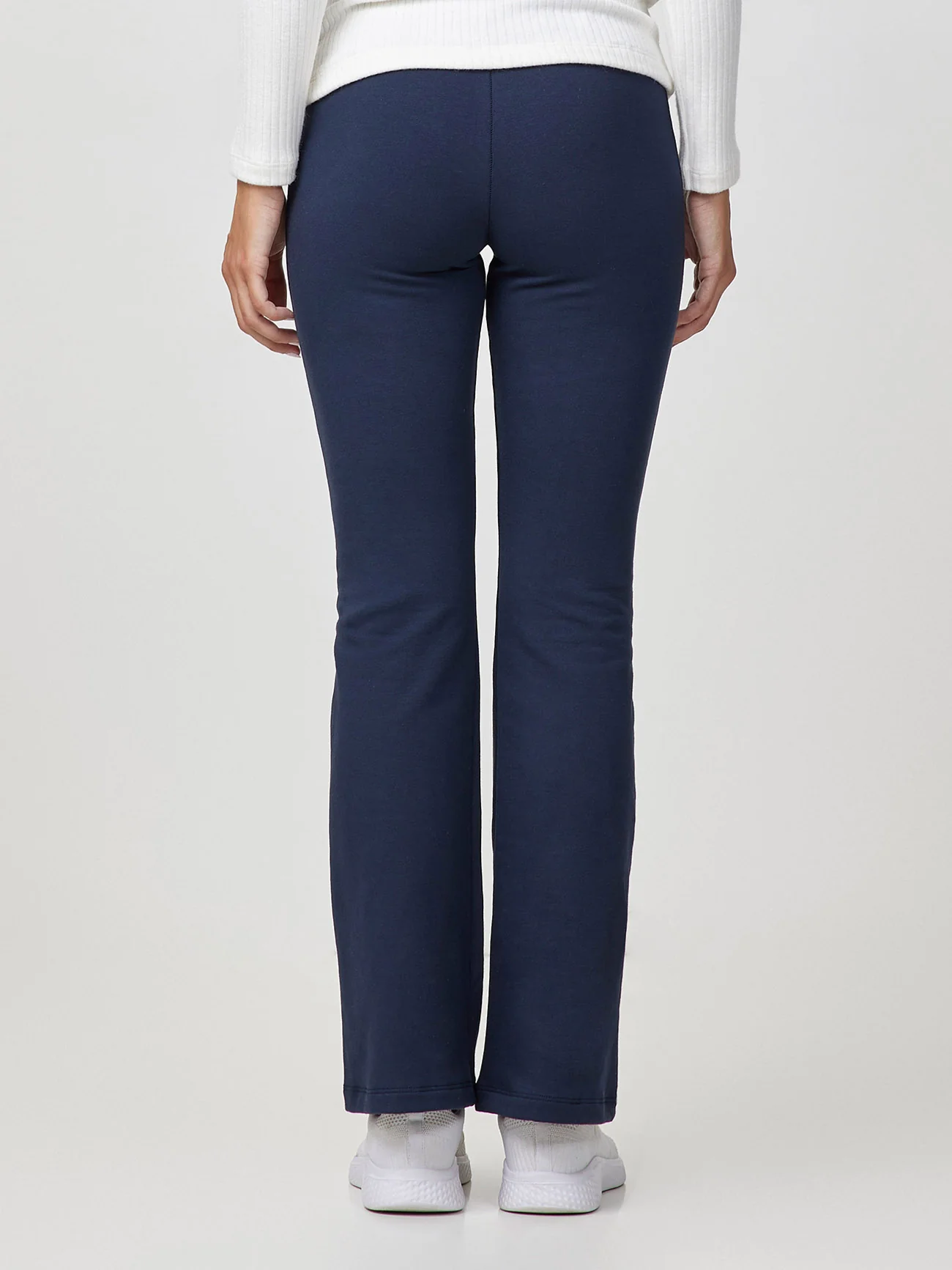 Pantaleggings a zampa in cotone elasticizzato con interno felpato - Image 3