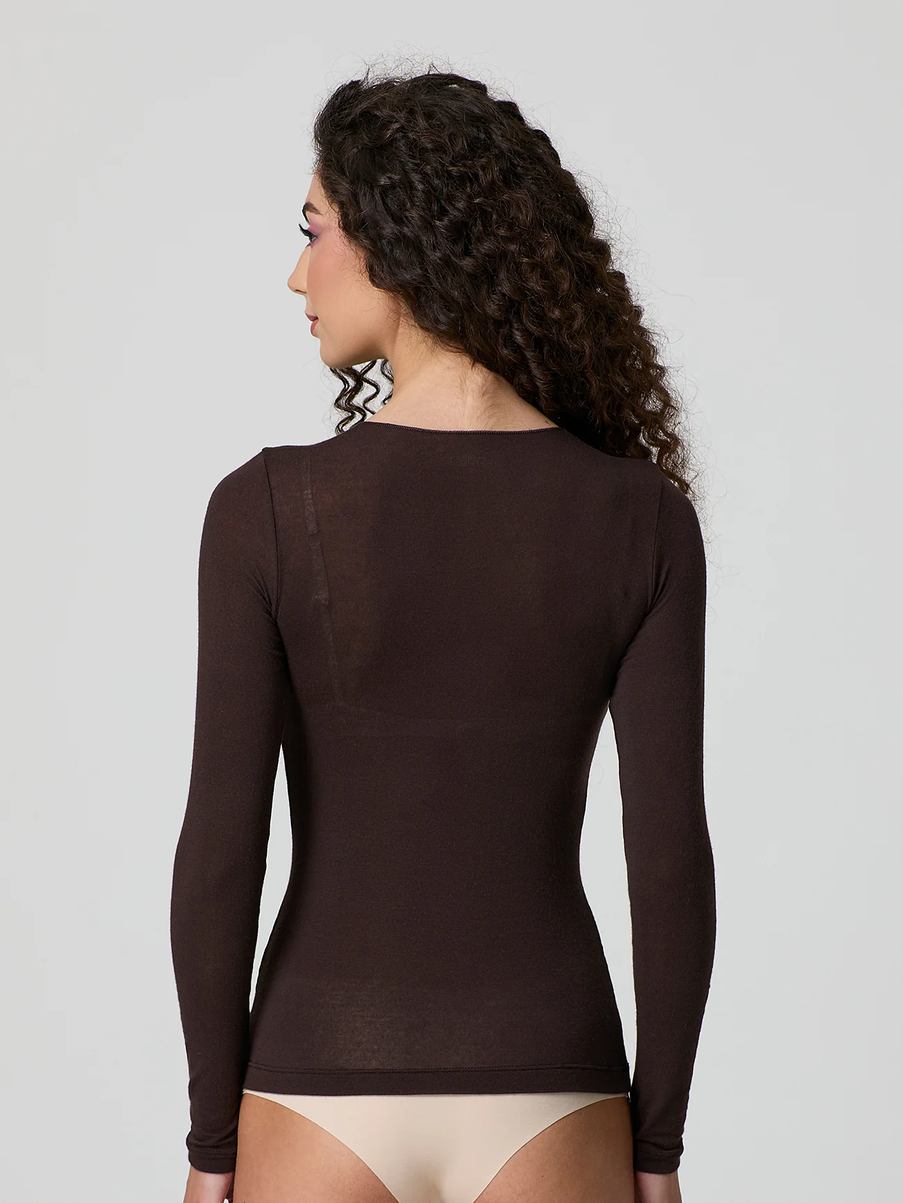 Maglia cashmere scollo a "v" con pizzo - Image 17