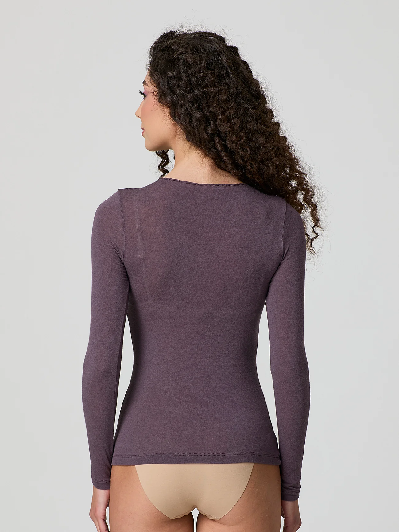 Maglia cashmere scollo a "v" con pizzo - Image 22