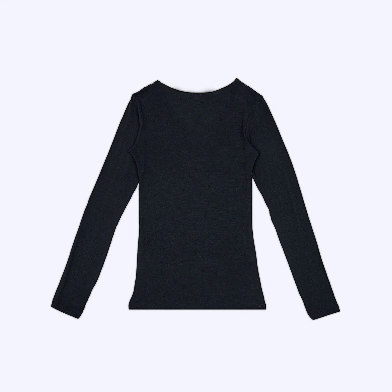 Maglia cashmere scollo a "v" con pizzo - Image 34