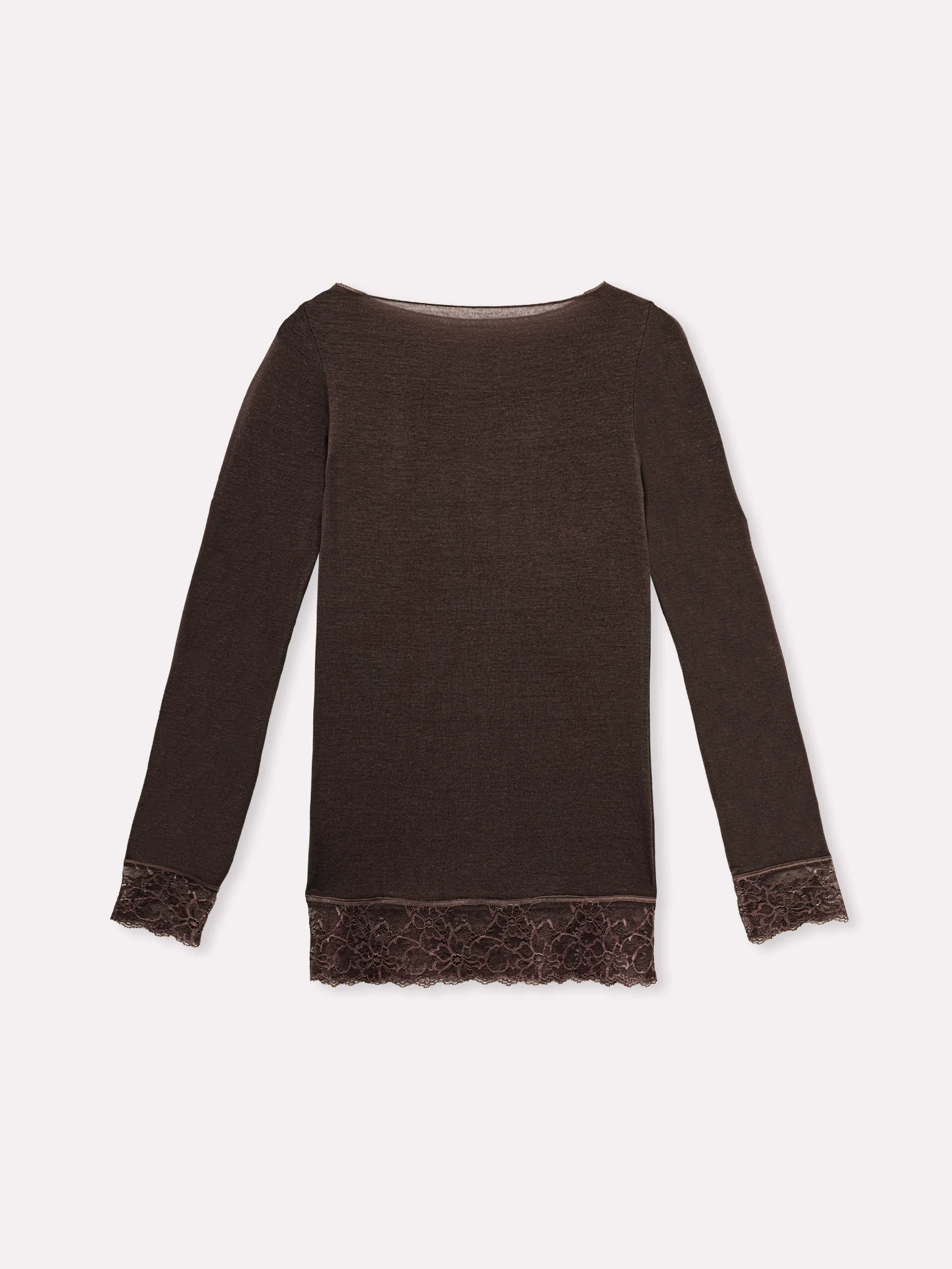 Maglia cashmere con polsini in pizzo - Image 10