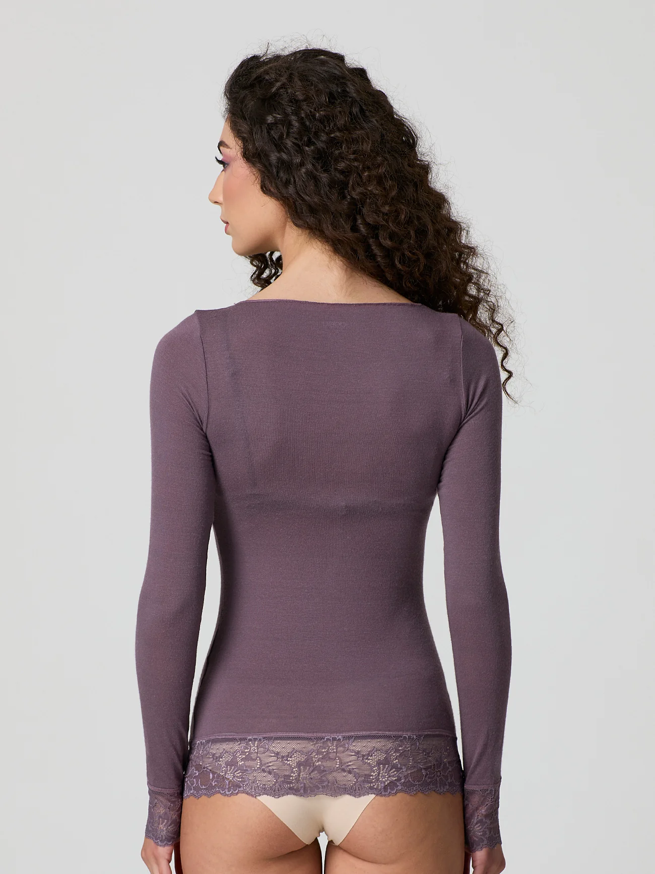 Maglia cashmere con polsini in pizzo - Image 13