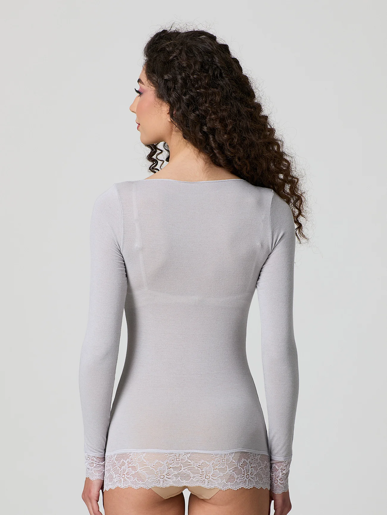 Maglia cashmere con polsini in pizzo - Image 18