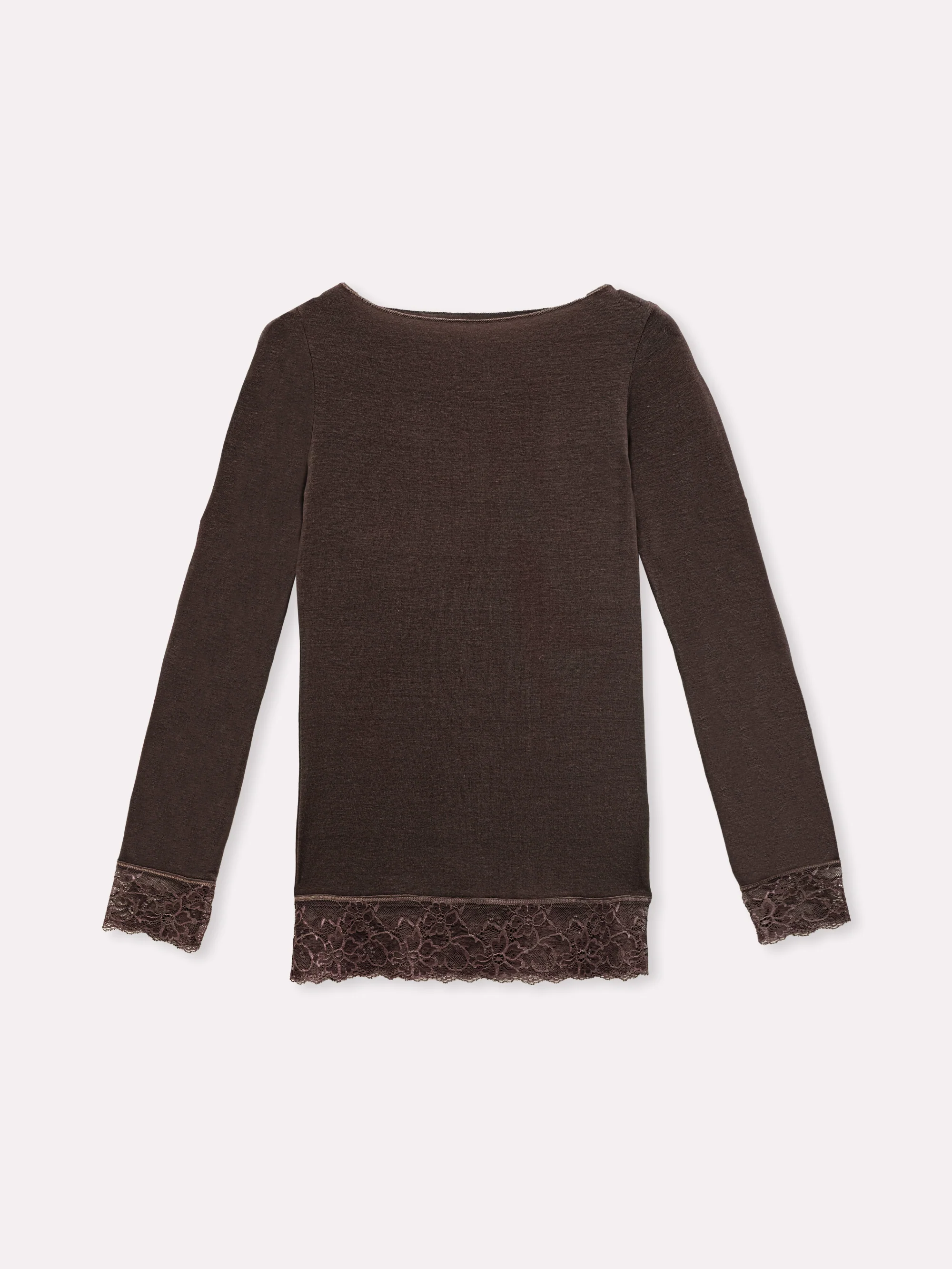 Maglia cashmere con polsini in pizzo - Image 9