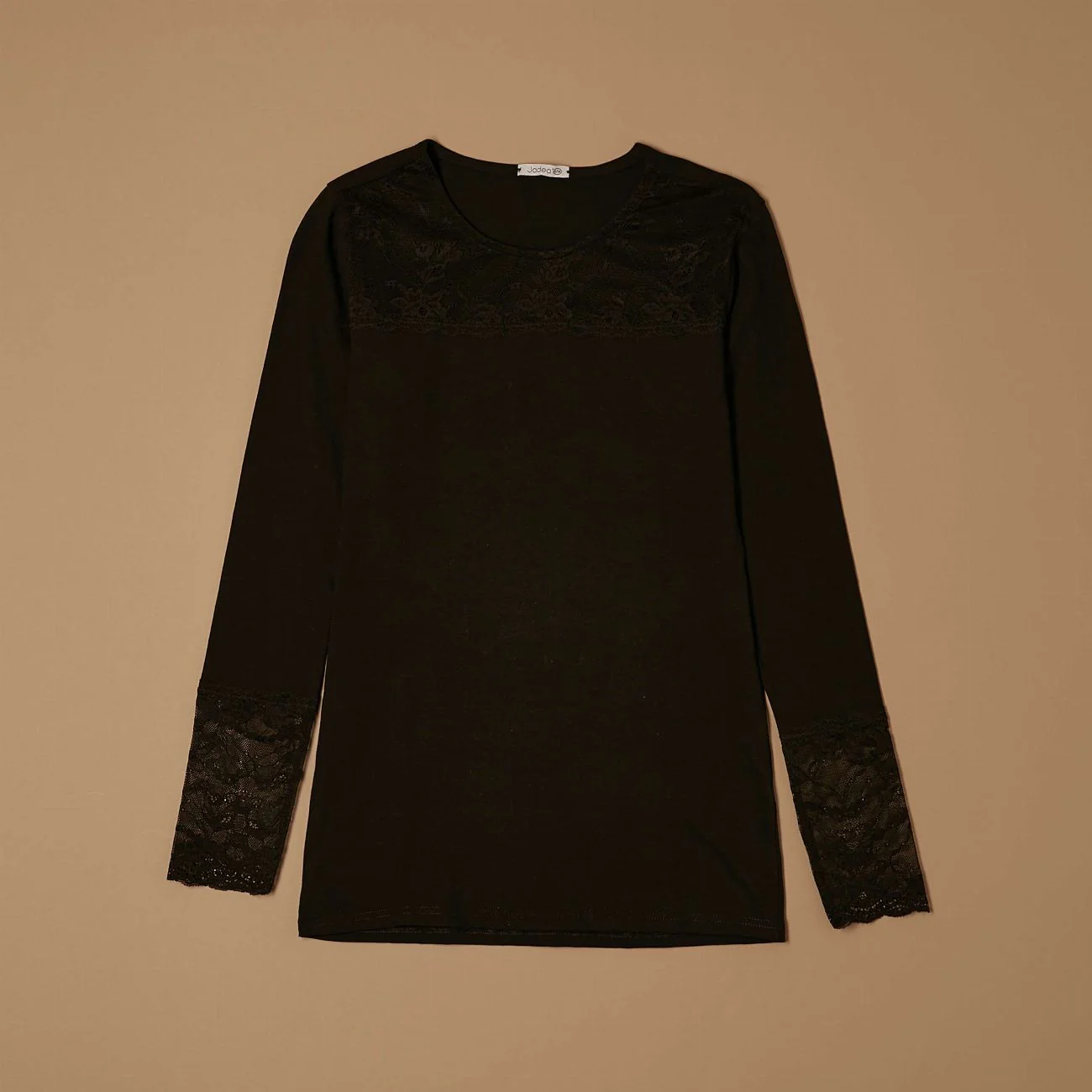Maglia a girocollo sottogiacca in pizzo - Image 4
