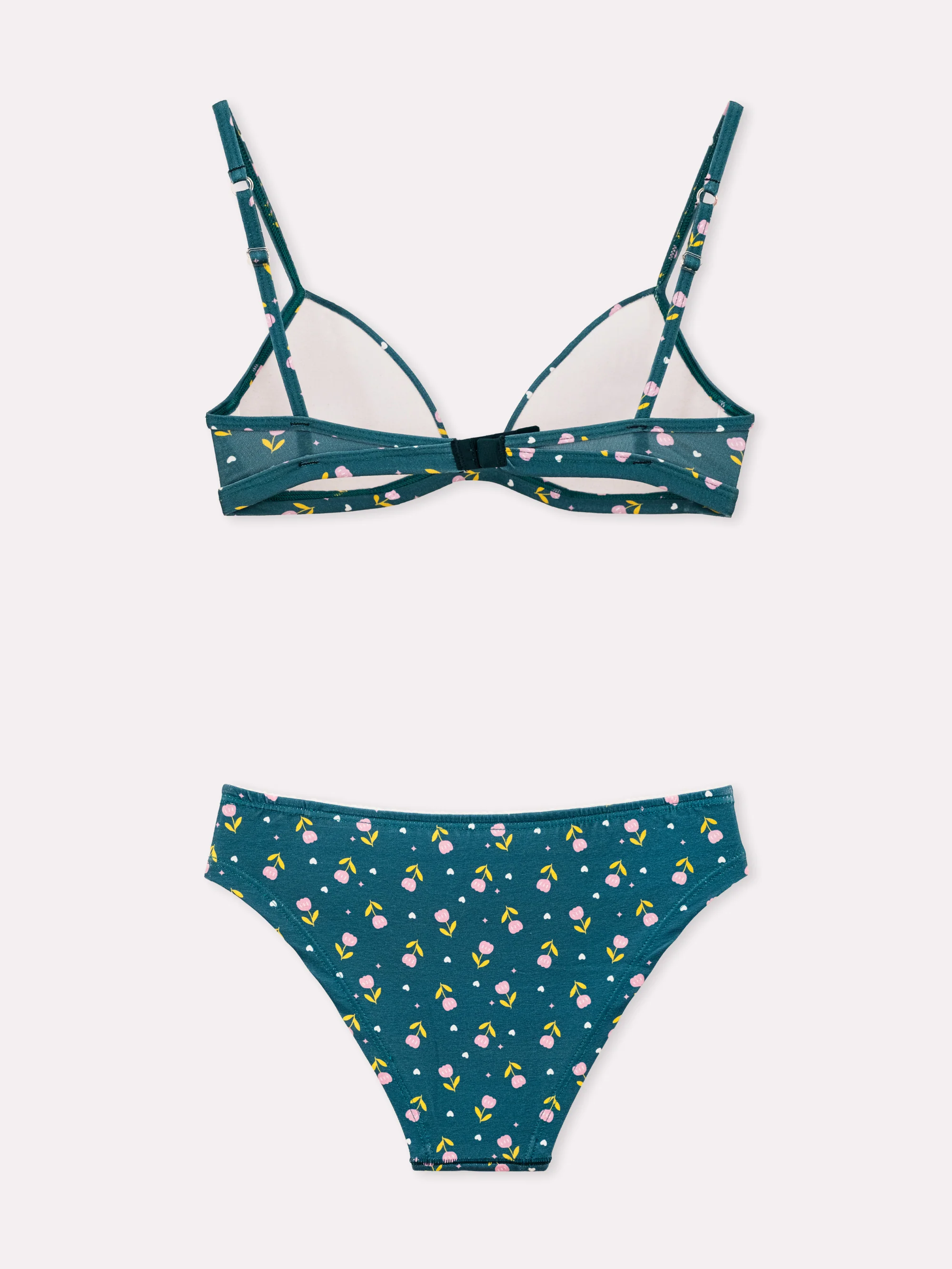 Coordinato triangolo e slip a fantasia mista serie Melodia - Image 3
