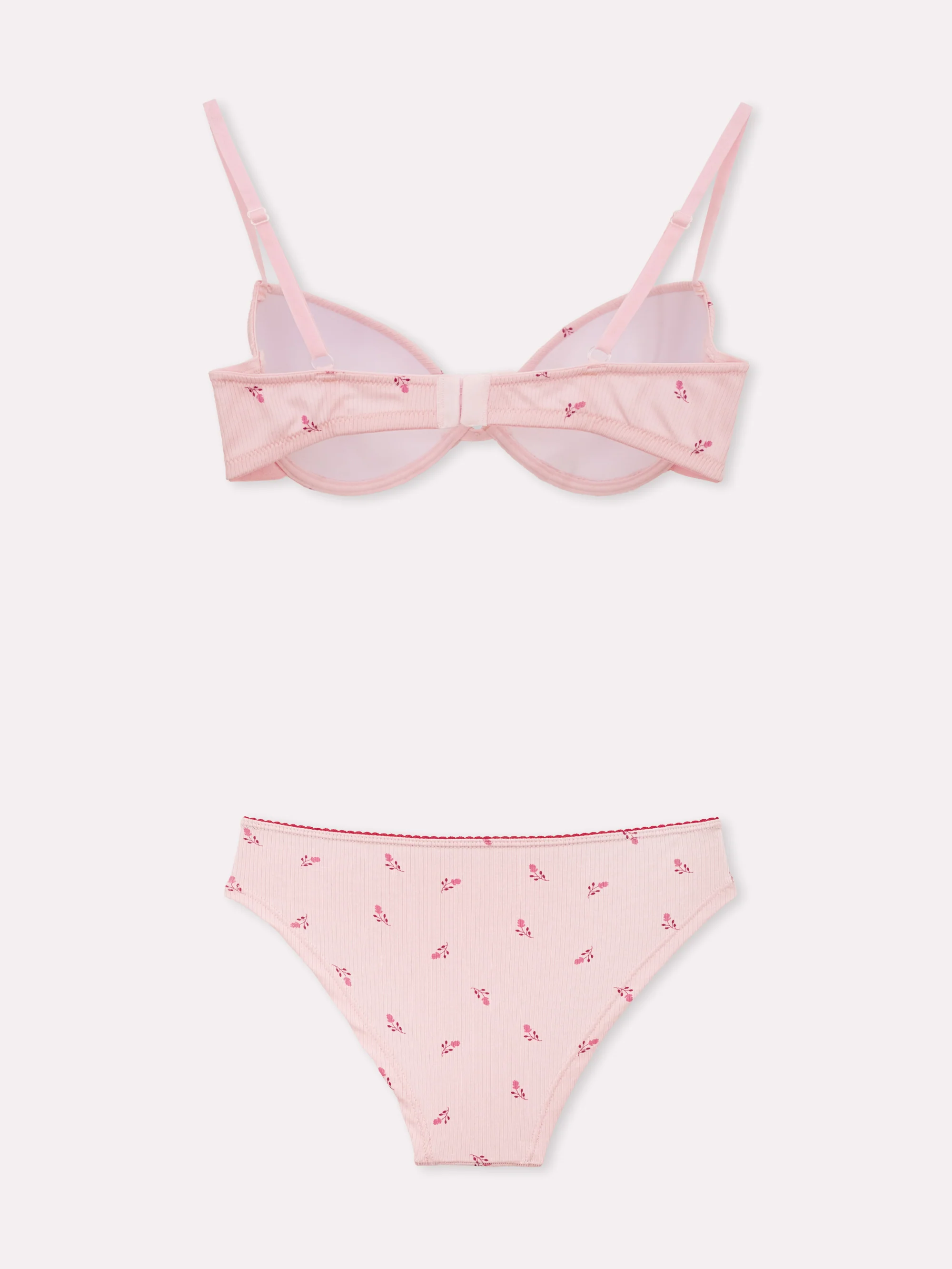 Coordinato push up e slip a costine serie Essenza - Image 6