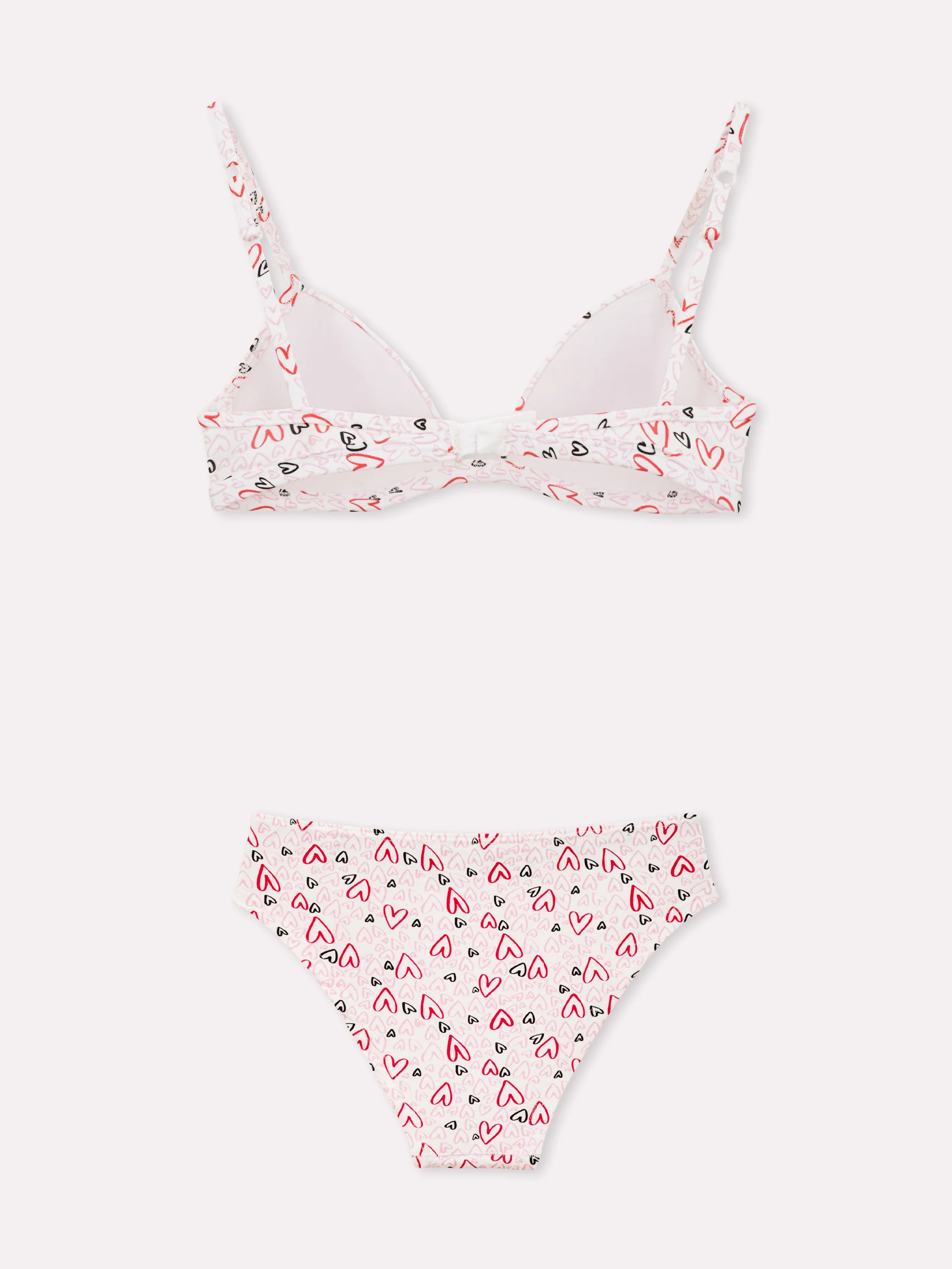 Coordinato triangolo e slip a fantasia mista serie Bacio - Image 6