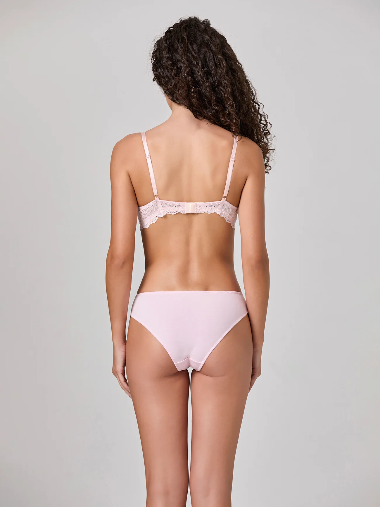Coordinato push up e slip in pizzo floreale serie Diana - Image 3