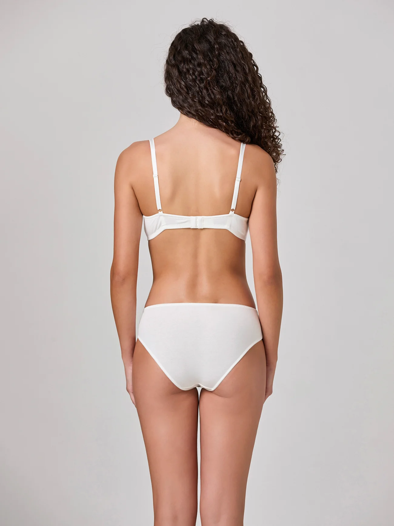 Coordinato push up e slip in cotone elasticizzato e pizzo serie Alma - Image 6