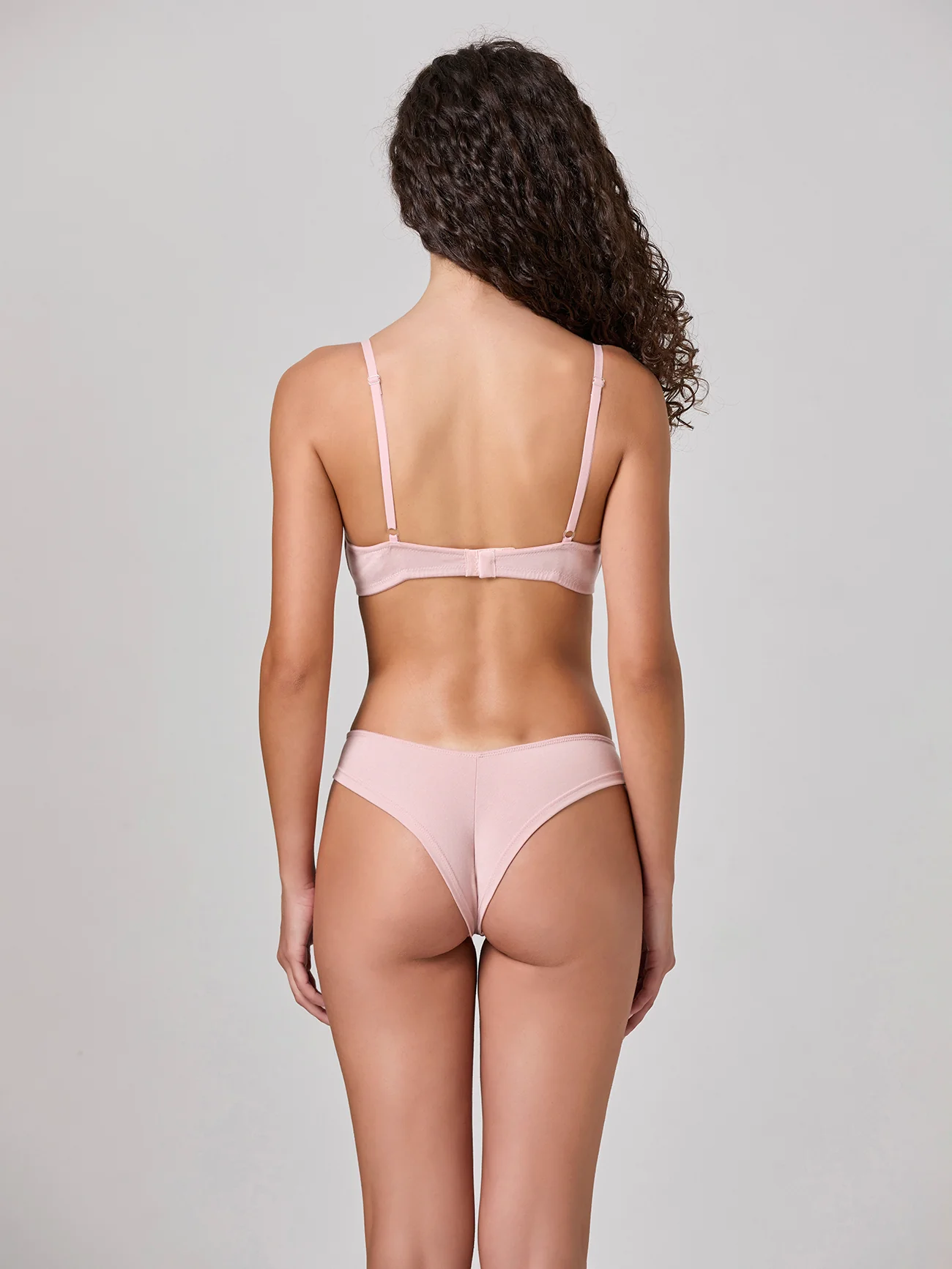 Coordinato push up e brasiliana con pizzo a contrasto serie Clio - Image 3