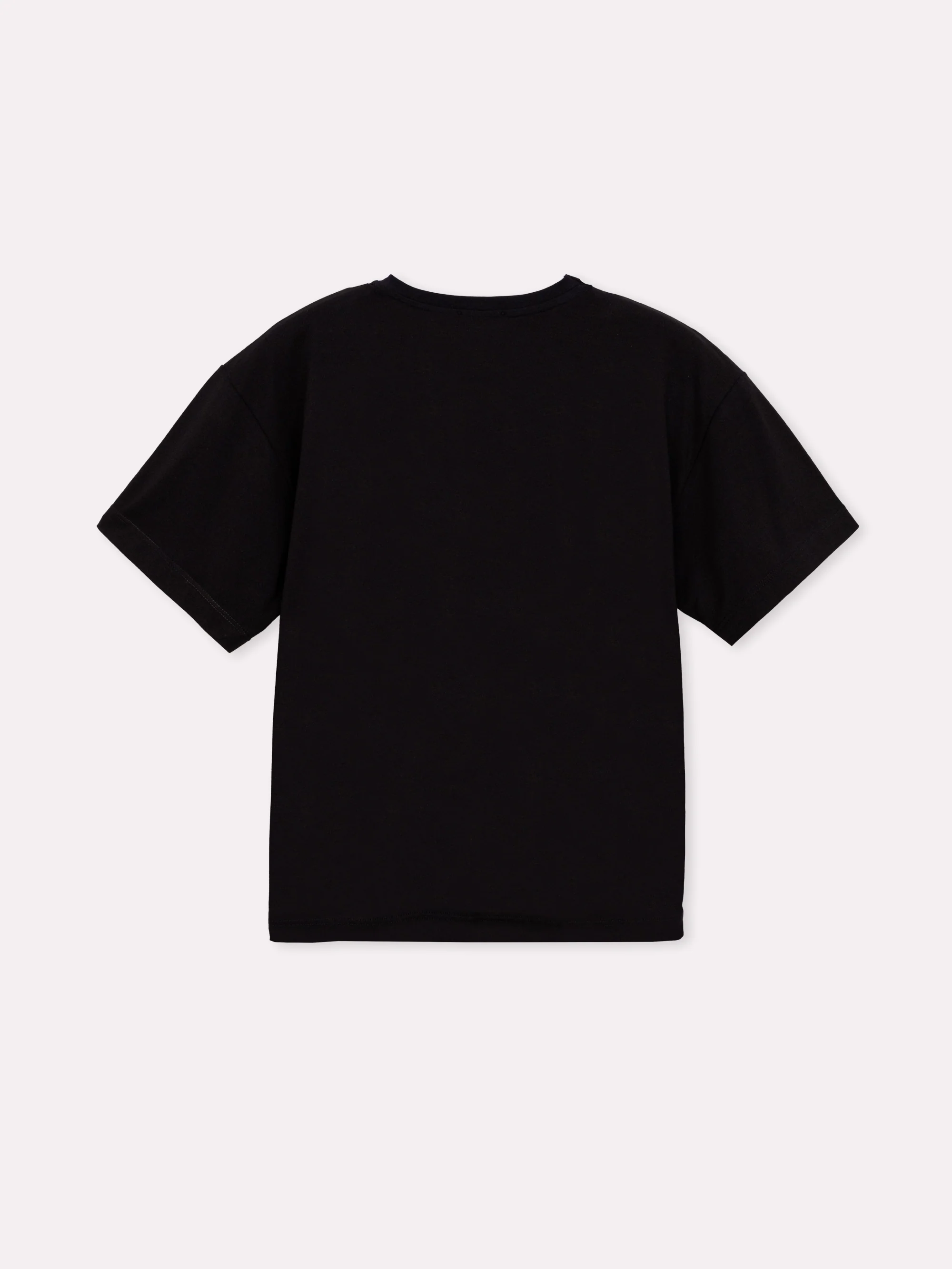 T-shirt 100% cotone oversize con stampa - Image 3