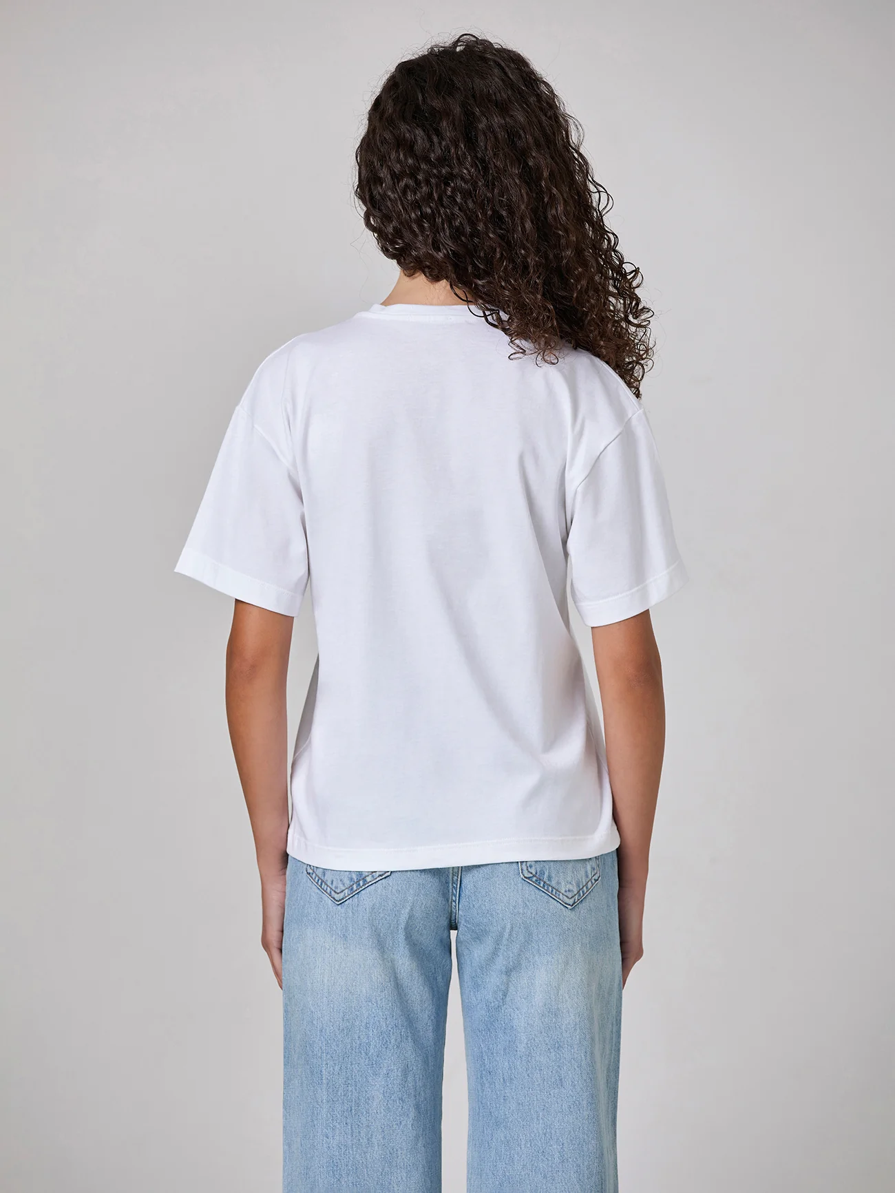 T-shirt 100% cotone oversize con stampa - Image 6