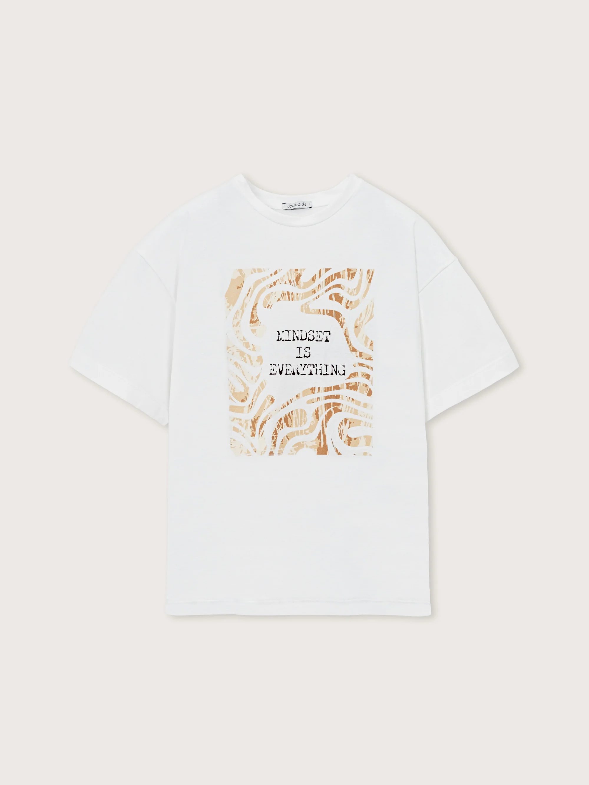 T-shirt 100% cotone oversize con stampa - Image 7