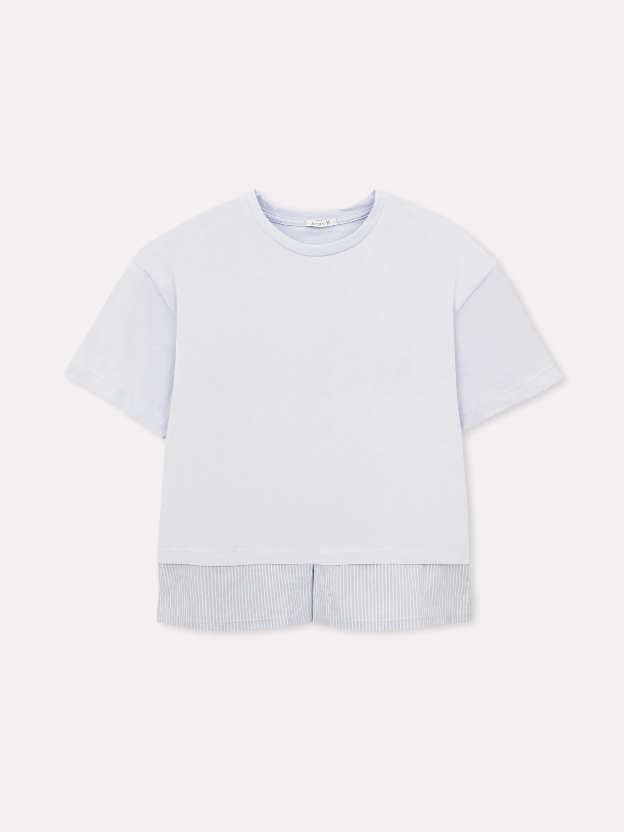 T-shirt oversize con inserto camicia - Image 10