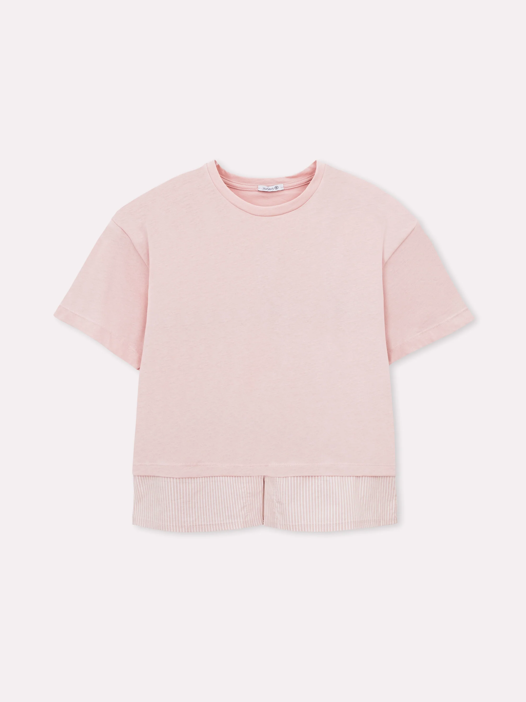 T-shirt oversize con inserto camicia - Image 4