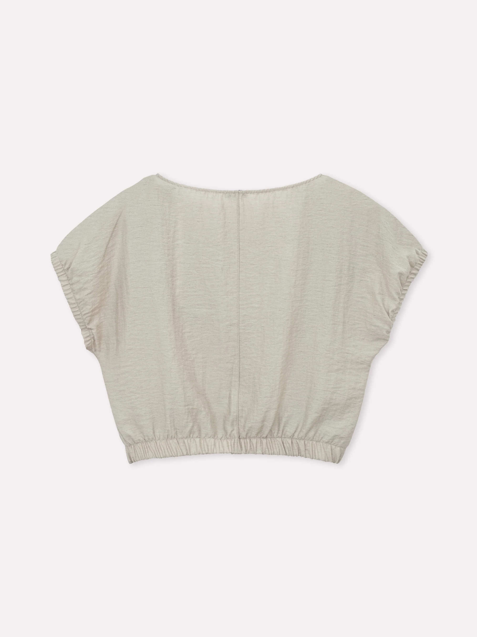 Maglia misto lino con scollo a barca - Image 11