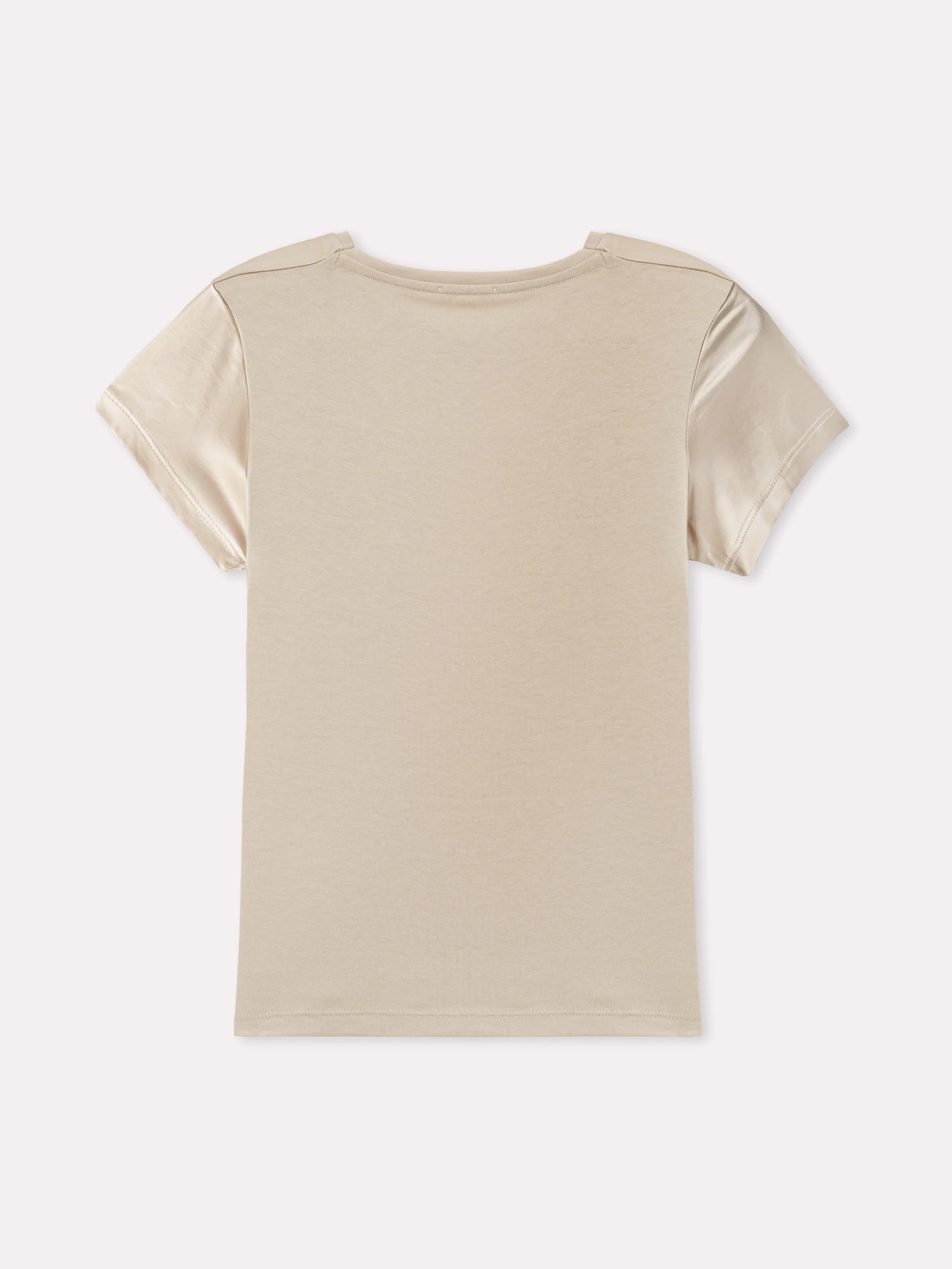 T-shirt effetto seta e retro in cotone - Image 13