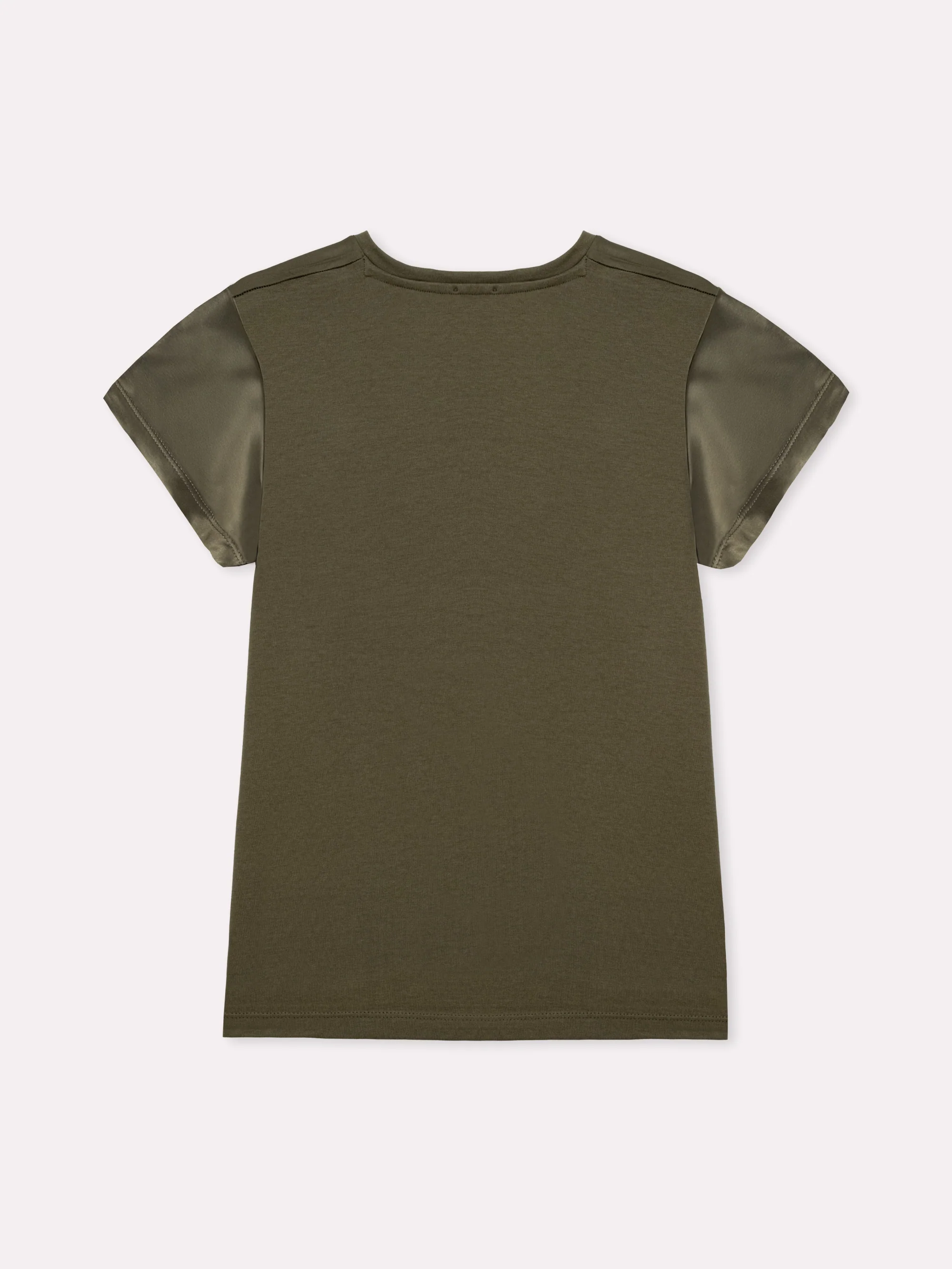 T-shirt effetto seta e retro in cotone - Image 17