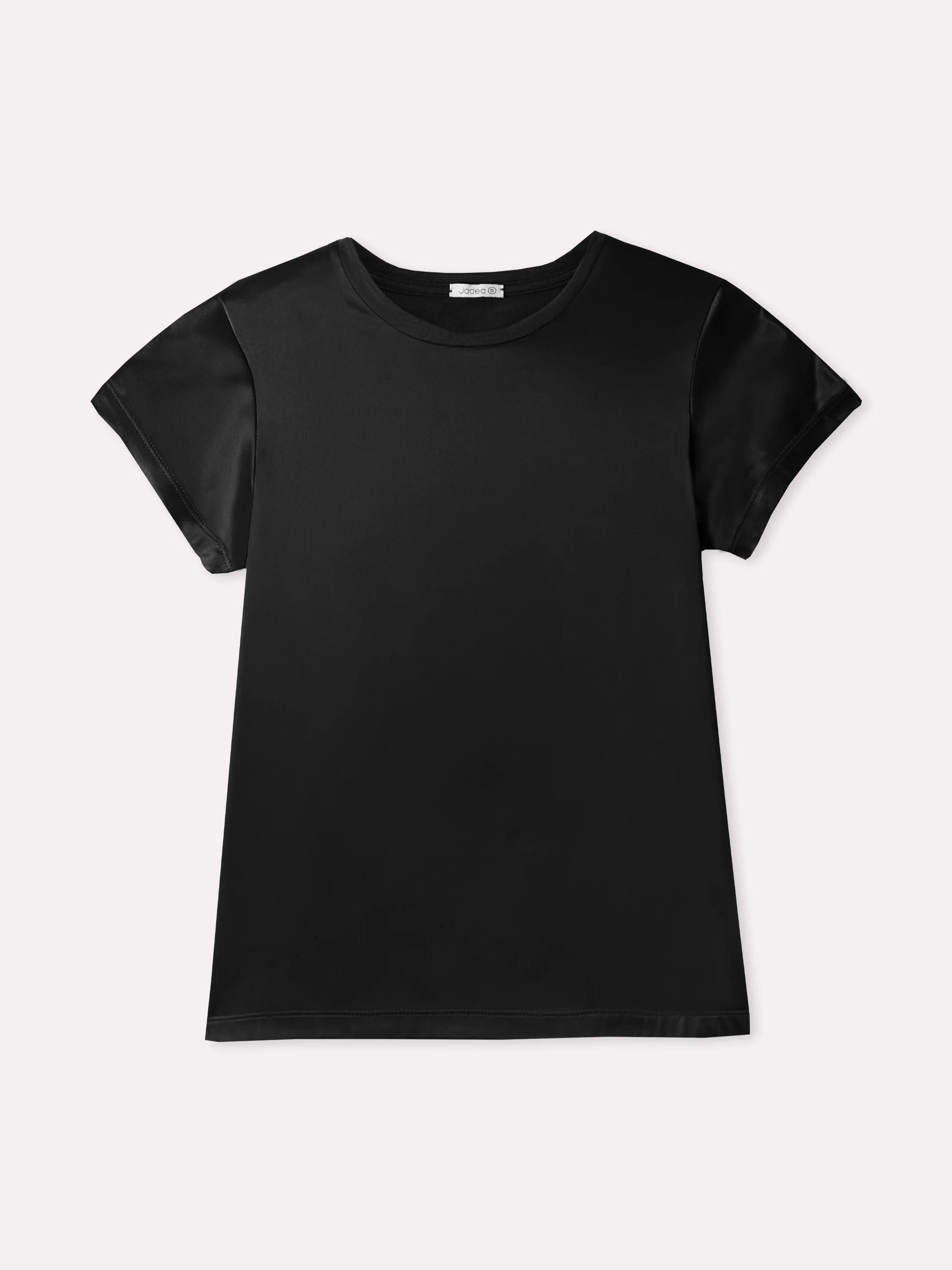 T-shirt effetto seta e retro in cotone - Image 6