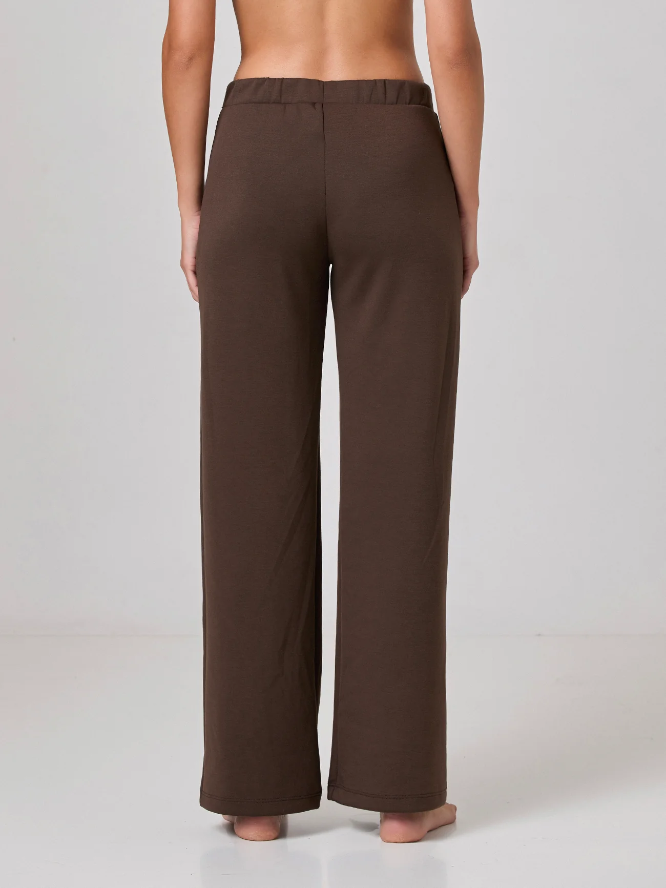 Pantalone dritto in viscosa con tasche - Image 4
