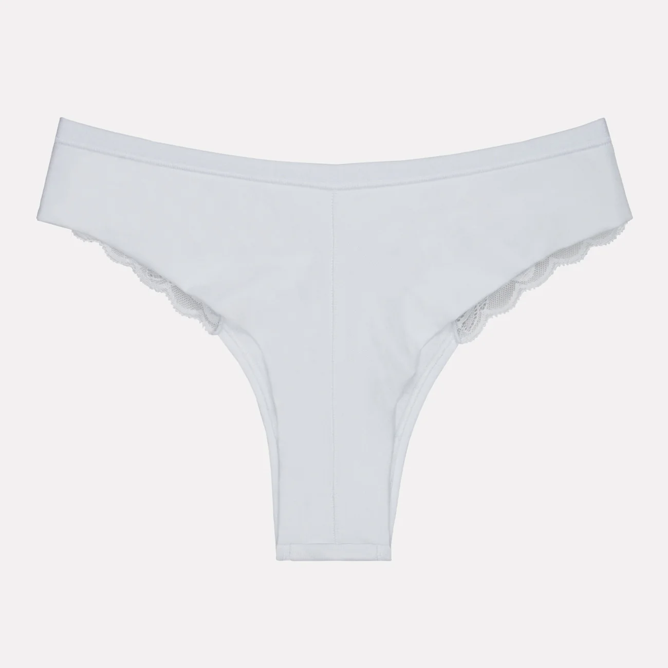 Brasiliana in cotone modal con pizzo e retro doppiato - Image 5