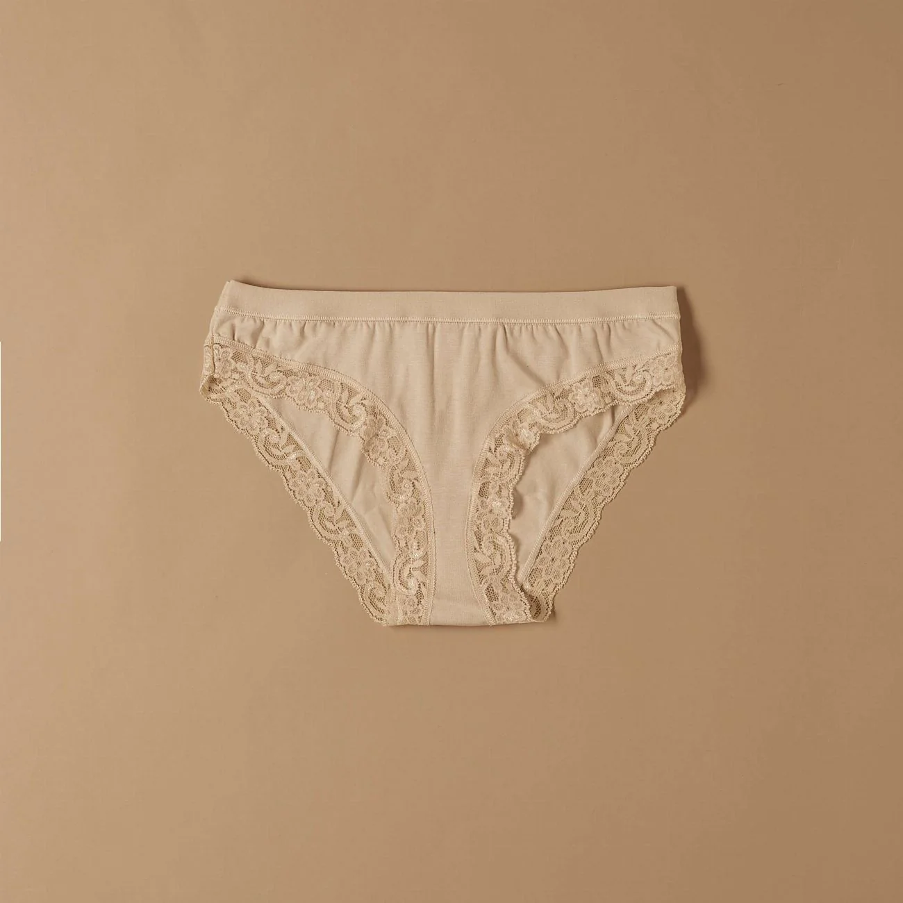 Slip in cotone modal con fascia e pizzo giro gamba - Image 14