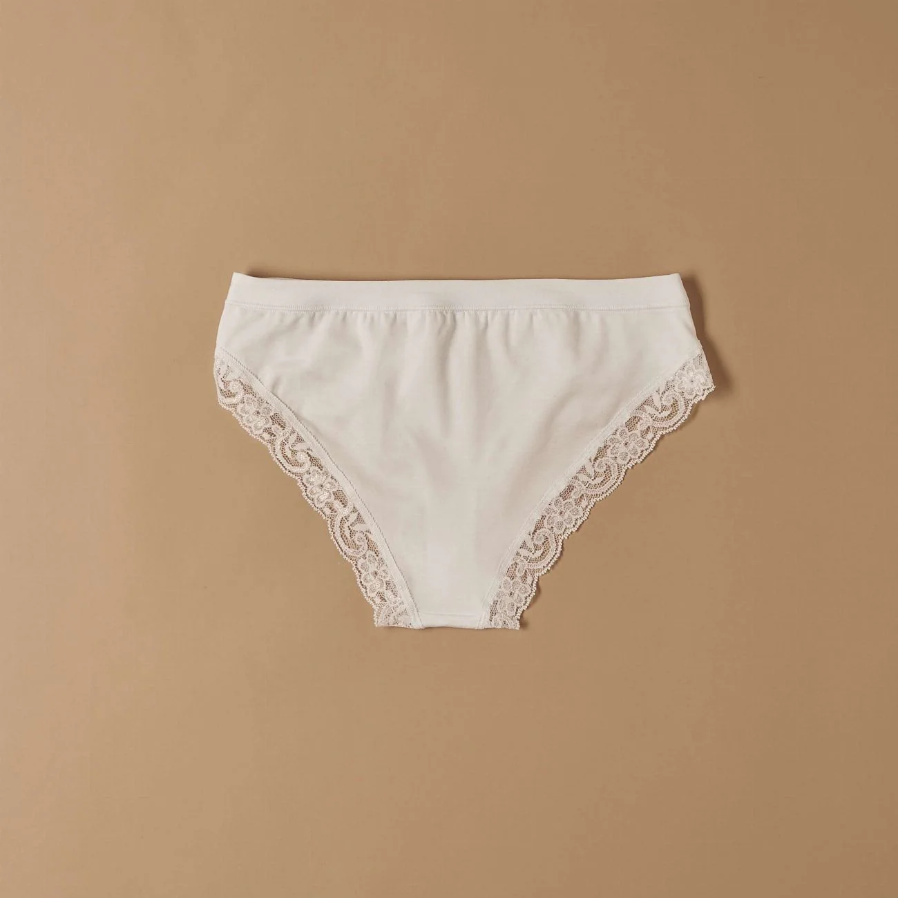 Slip in cotone modal con fascia e pizzo giro gamba - Image 5