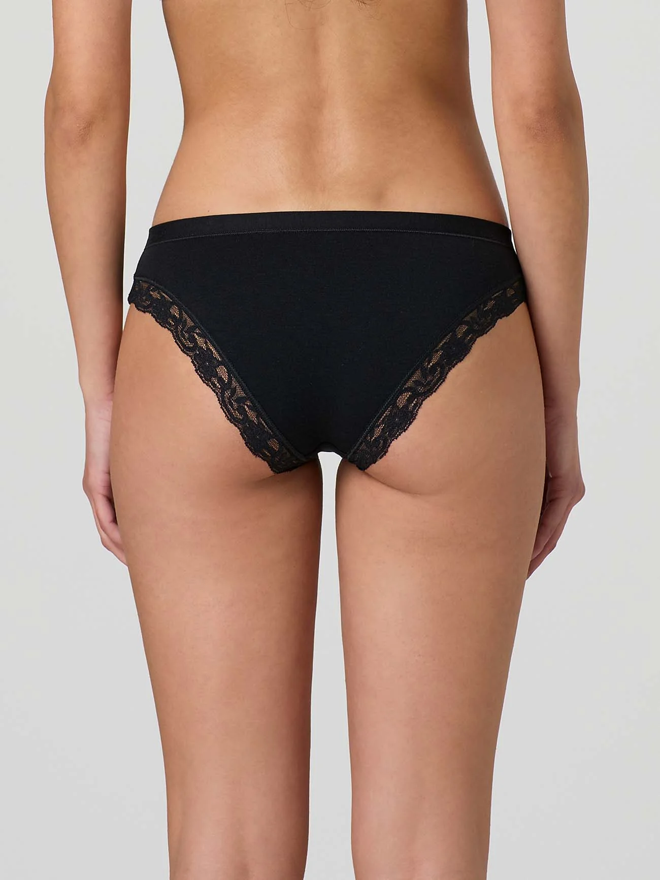 Slip in cotone modal con fascia e pizzo giro gamba - Image 8