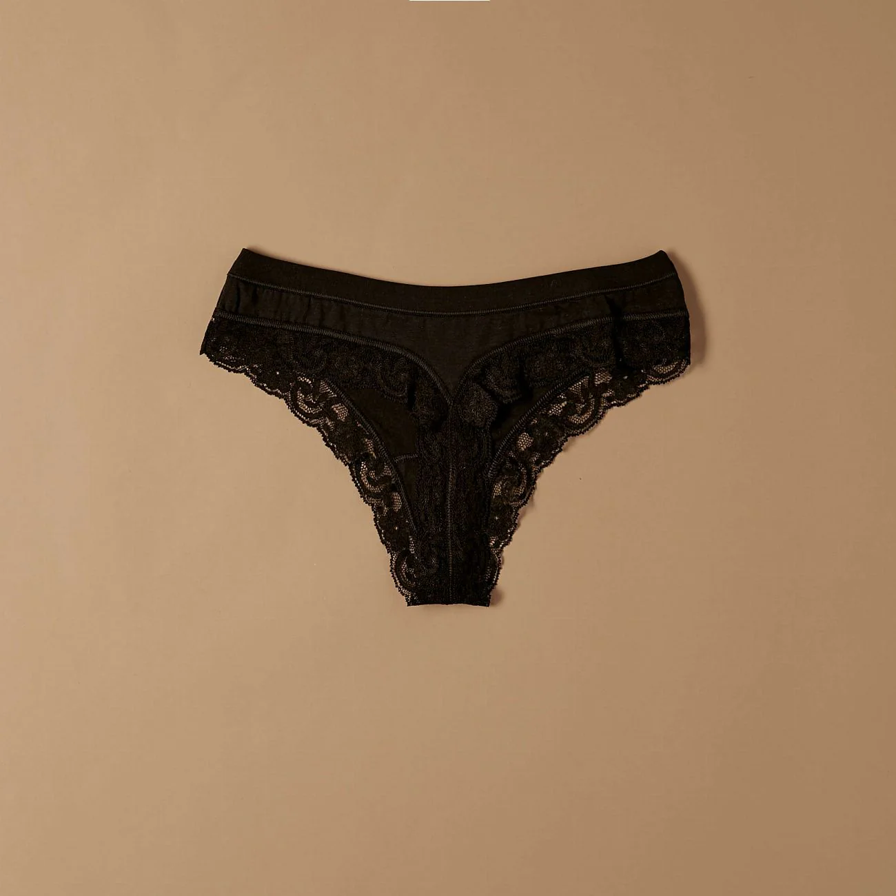Perizoma in cotone modal con fascia e pizzo - Image 15