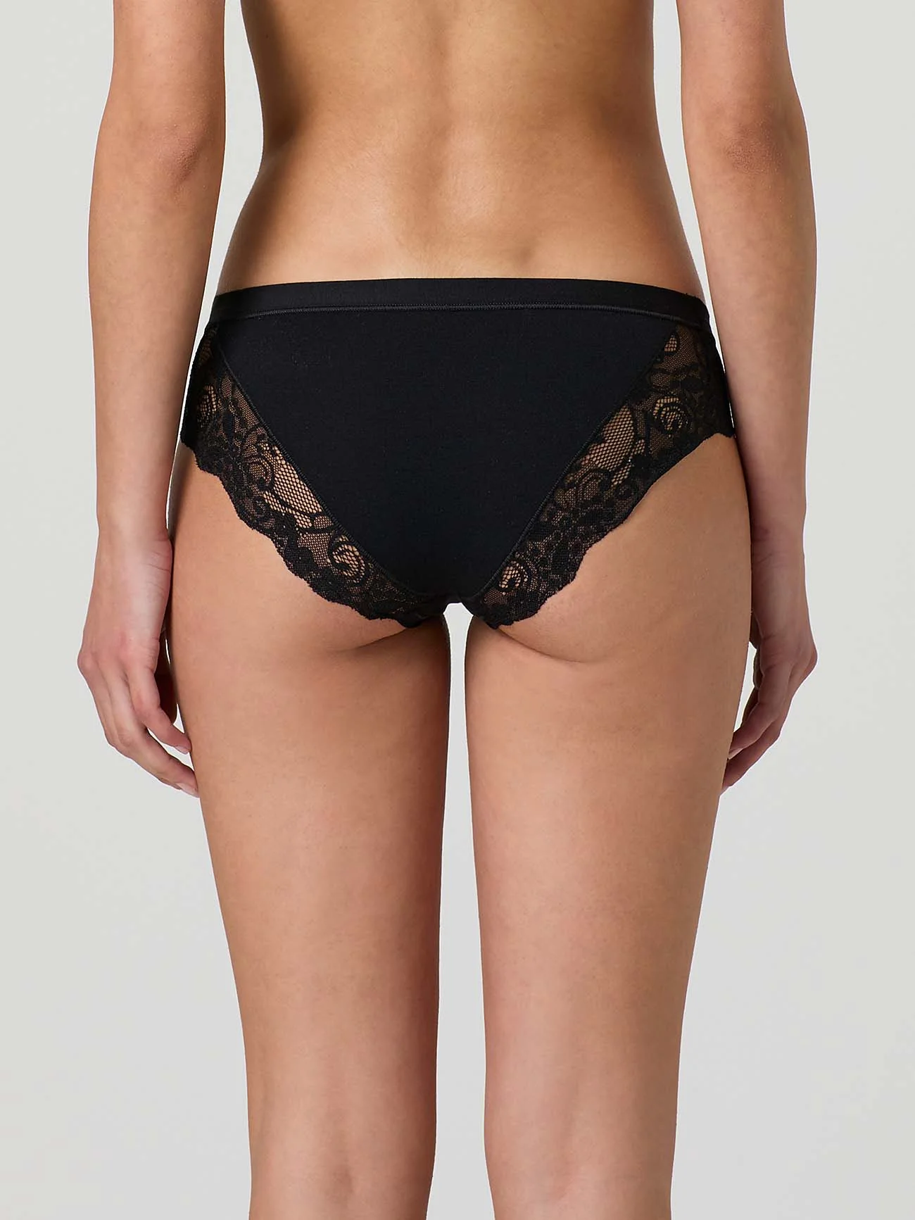 Slip in cotone modal con fascia e pizzo laterale - Image 8