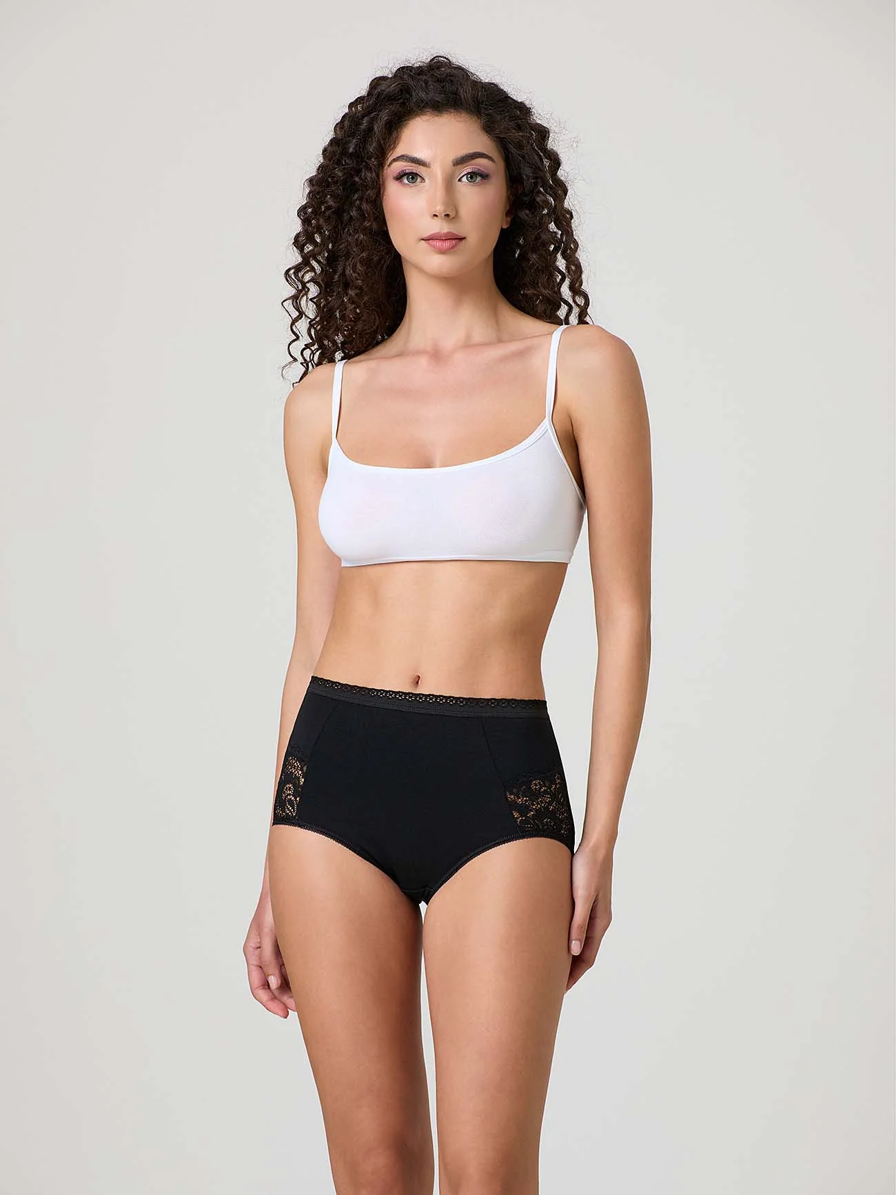 Culotte in cotone modal e pizzo - Image 6