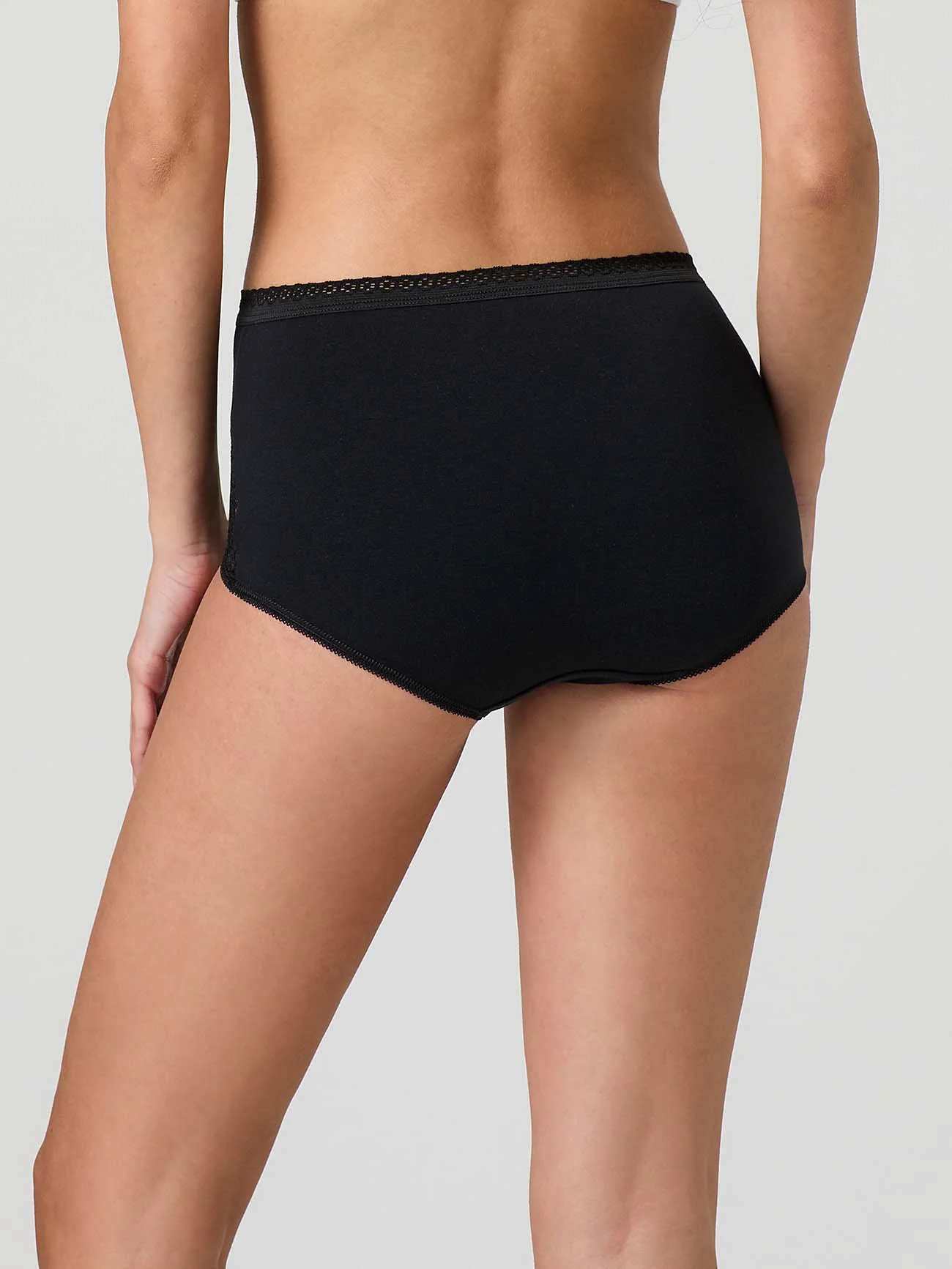 Culotte in cotone modal e pizzo - Image 8
