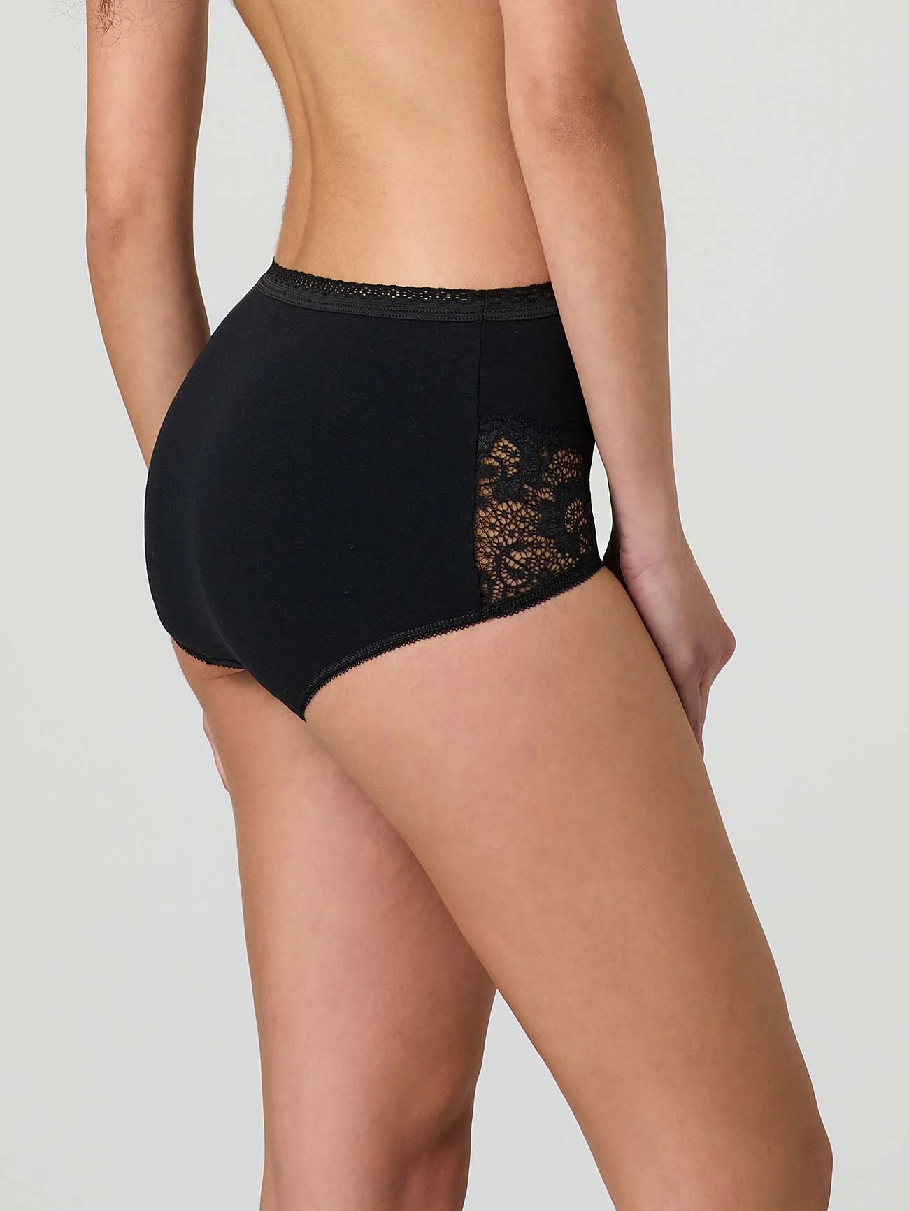 Culotte in cotone modal e pizzo - Image 9