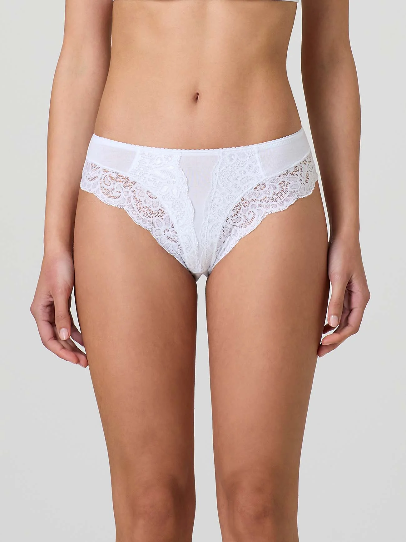 Slip in cotone modal e pizzo frontale - Image 2