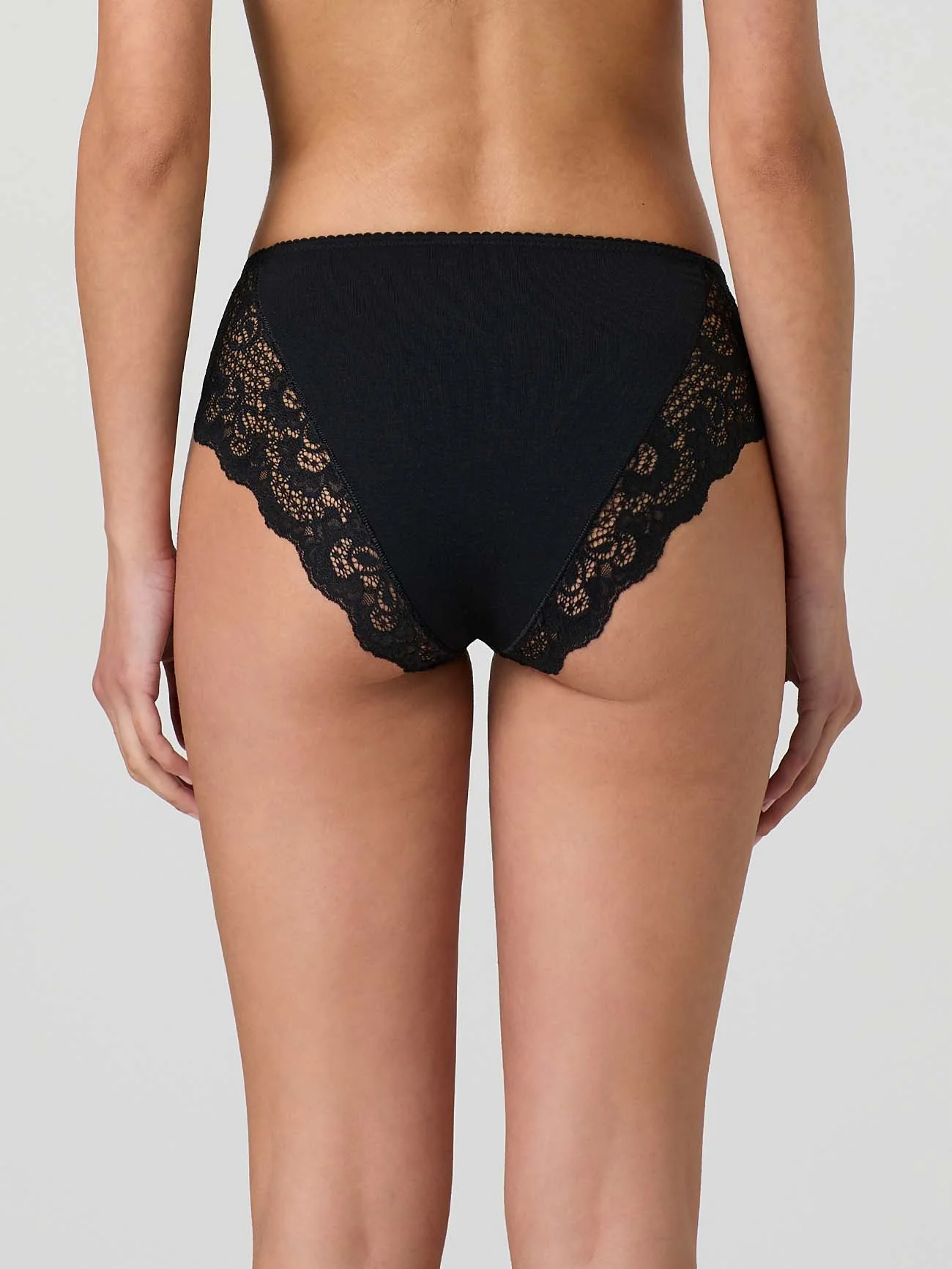 Slip in cotone modal con bordo a smerlo e pizzo - Image 8