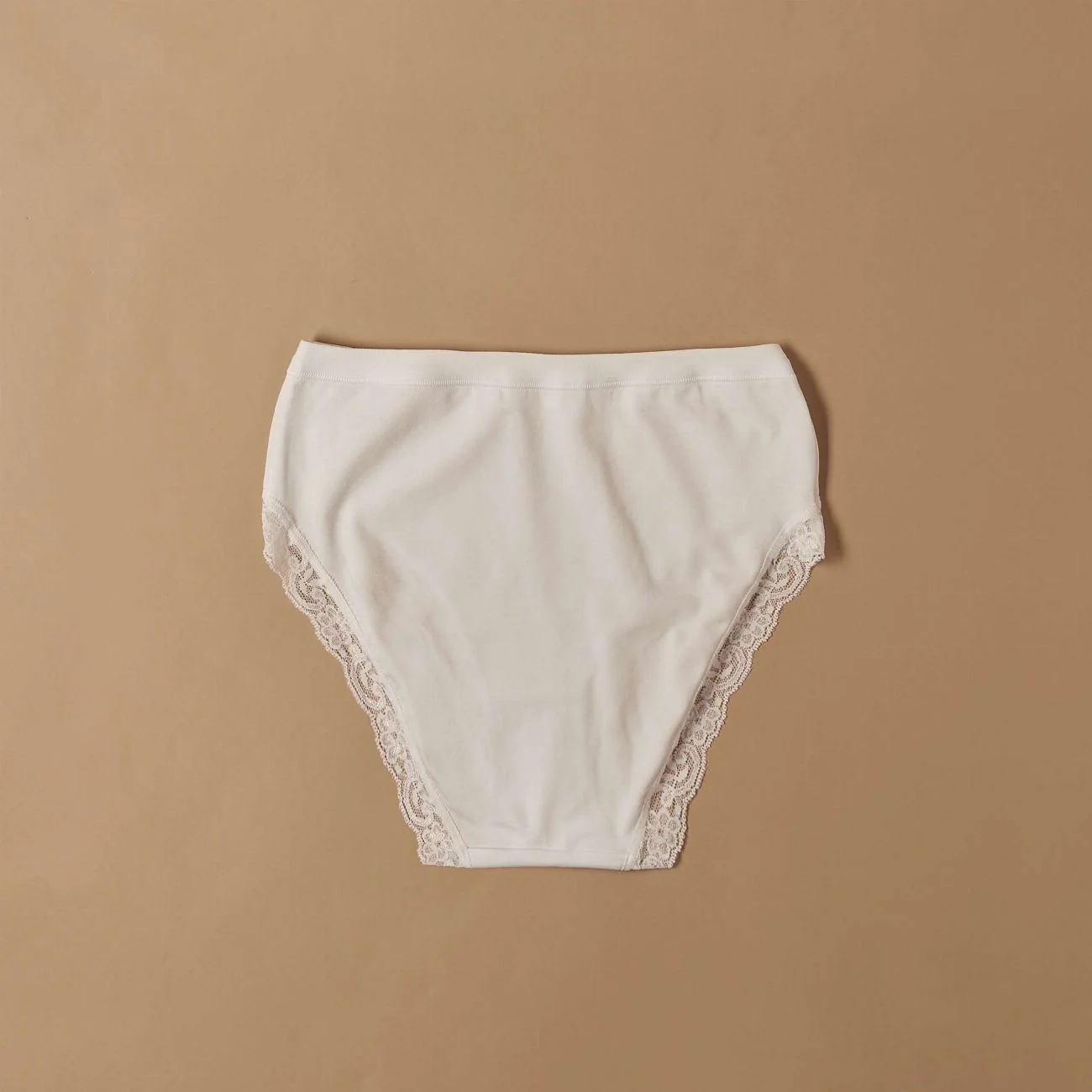 Midi in cotone modal con fascia e pizzo - Image 5