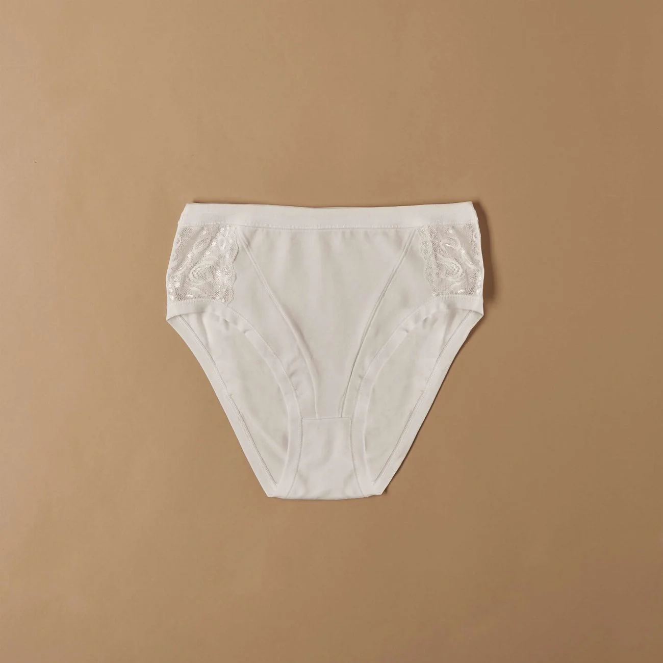 Midi in cotone modal con fascia e pizzo laterale - Image 4