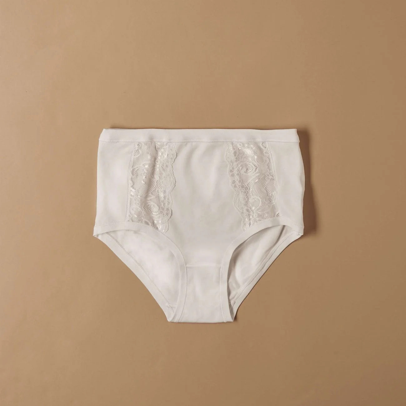 Culotte in cotone modal con fascia e pizzo frontale - Image 4
